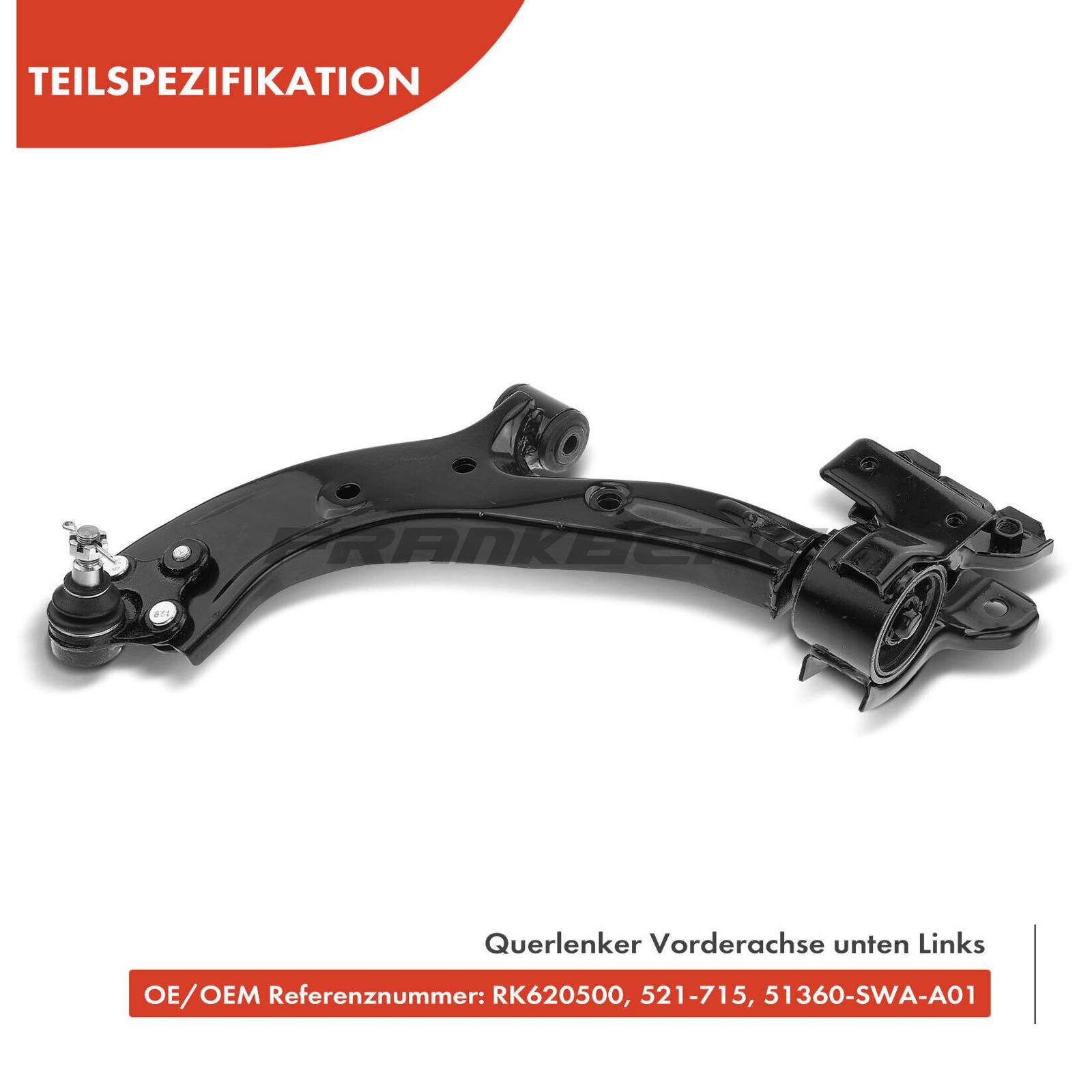 Control/Trailing Arm, wheel suspension