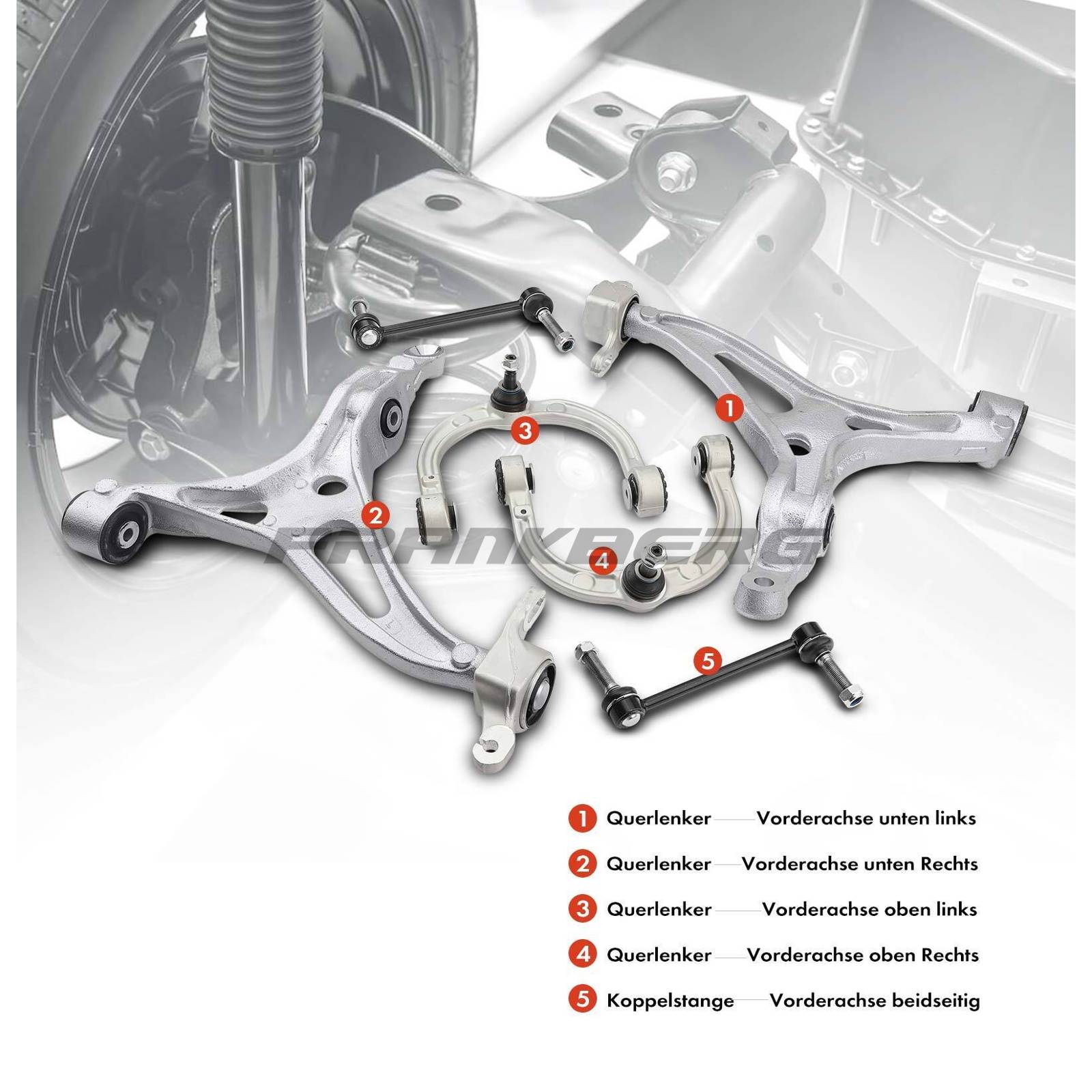 Control/Trailing Arm, wheel suspension