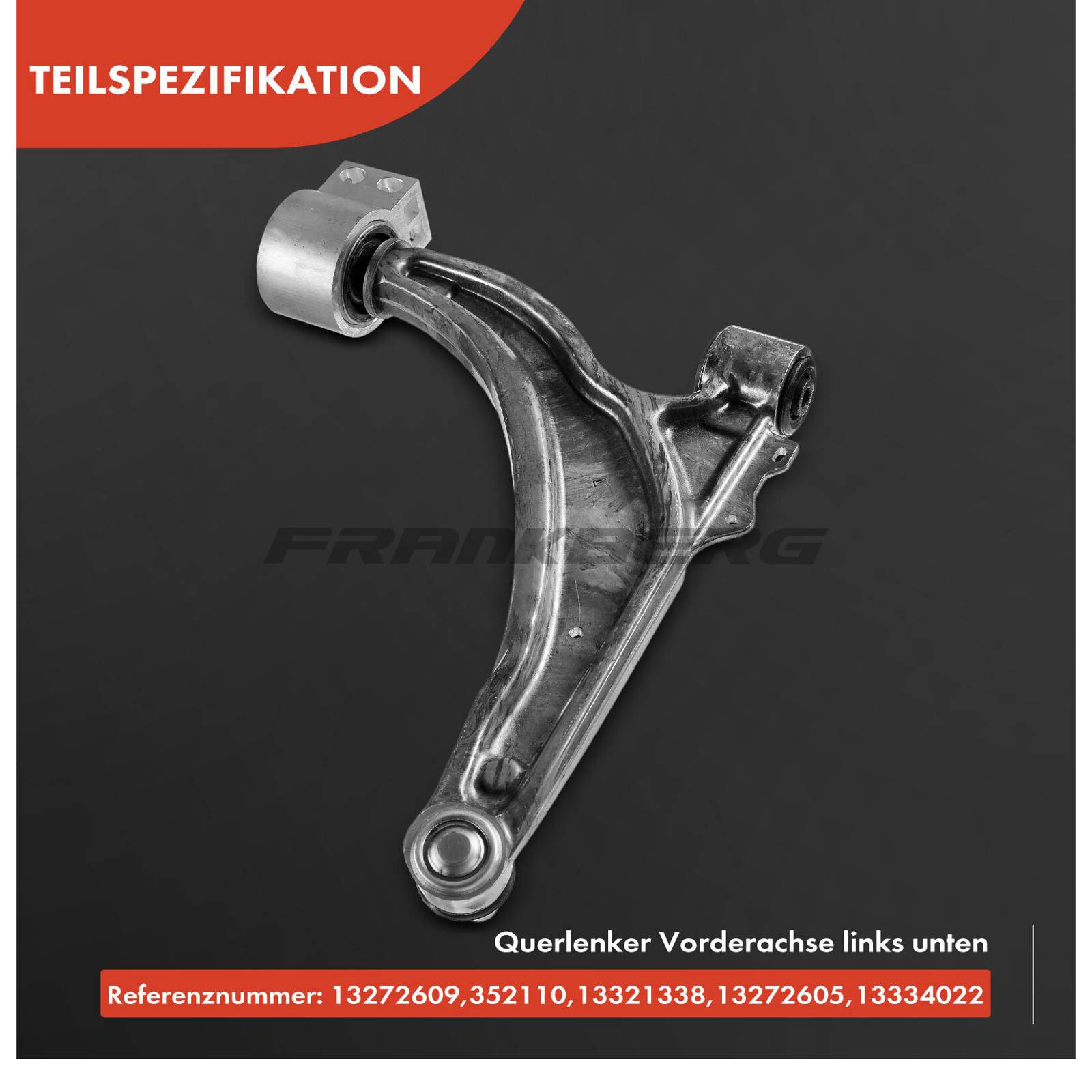 Control/Trailing Arm, wheel suspension