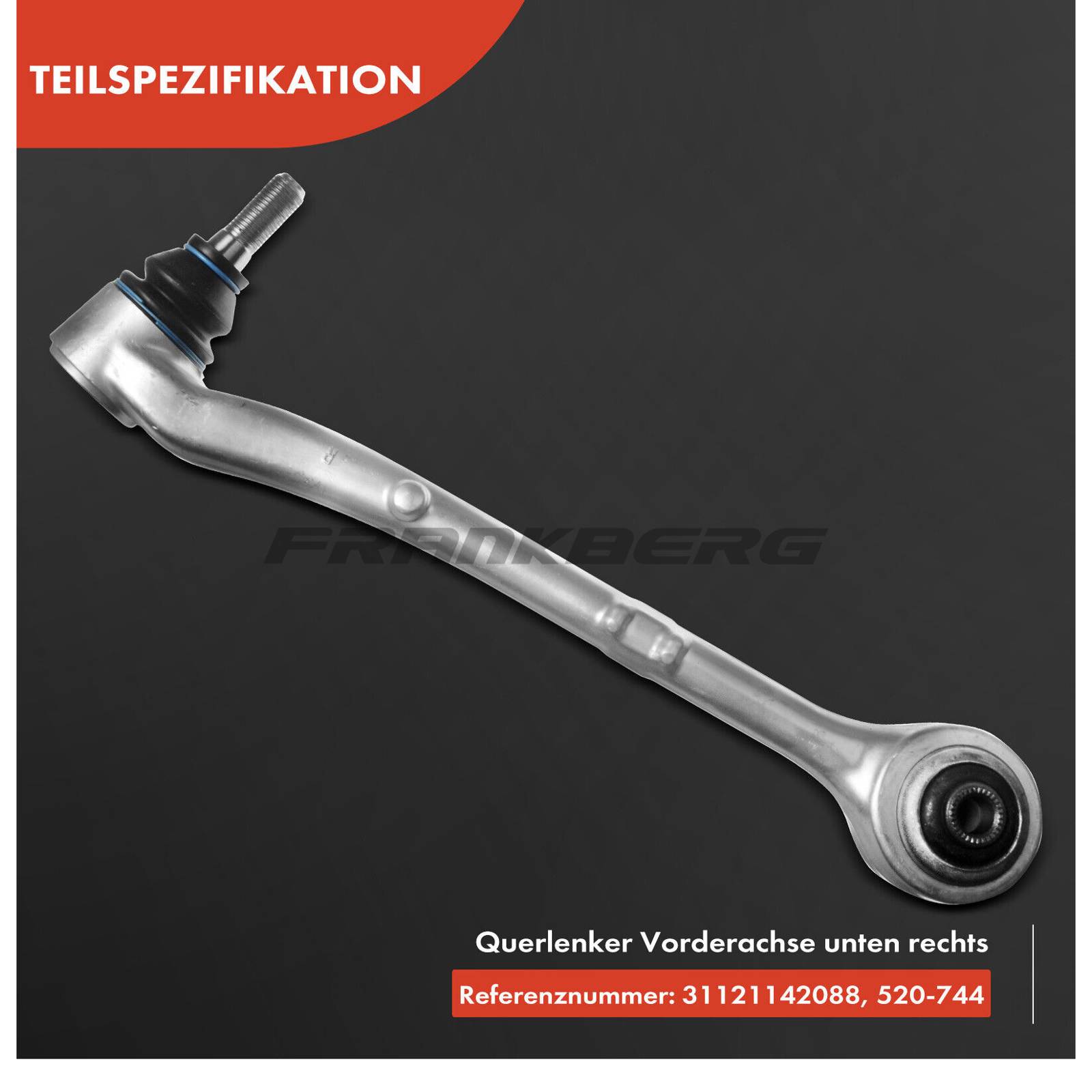 Control/Trailing Arm, wheel suspension