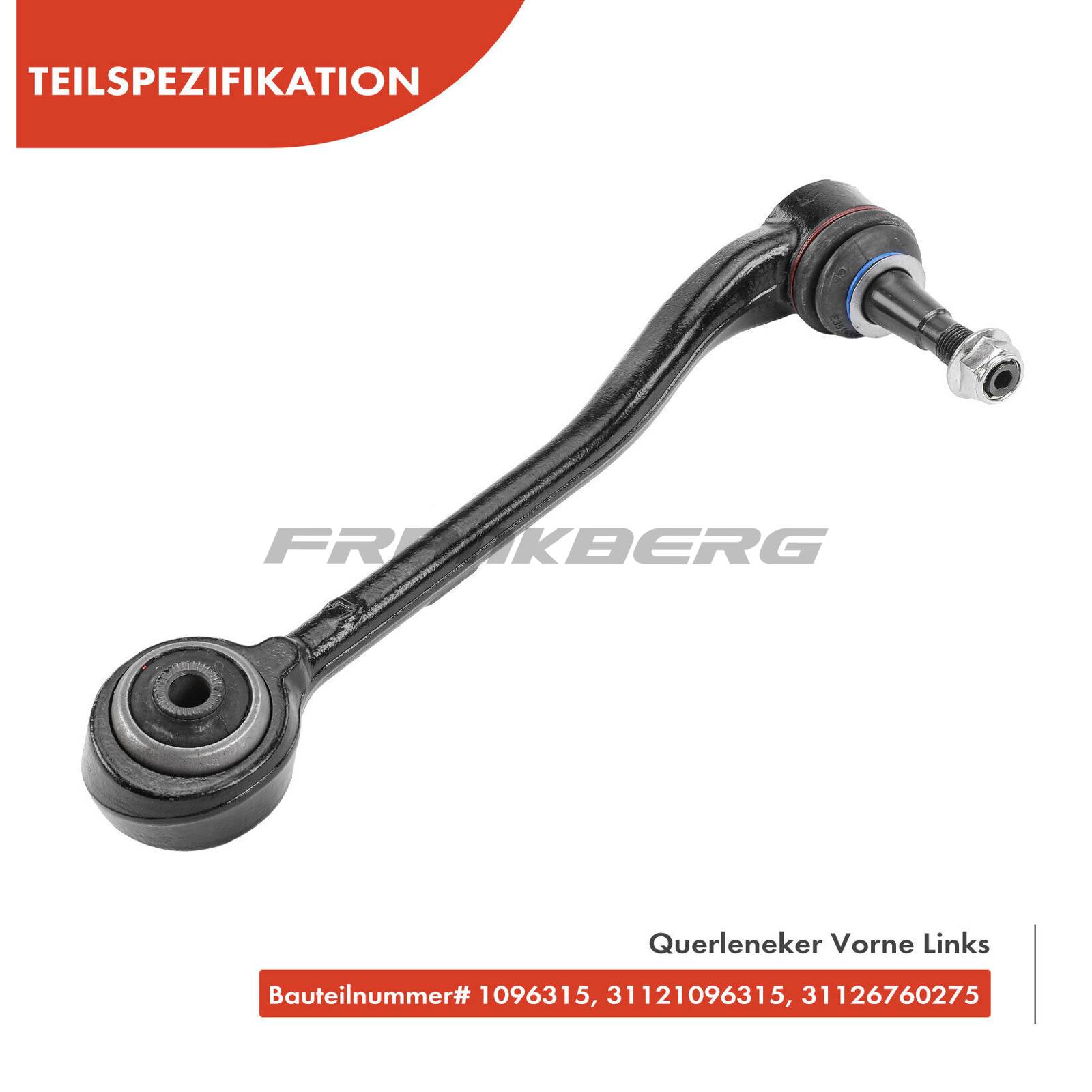 Control/Trailing Arm, wheel suspension