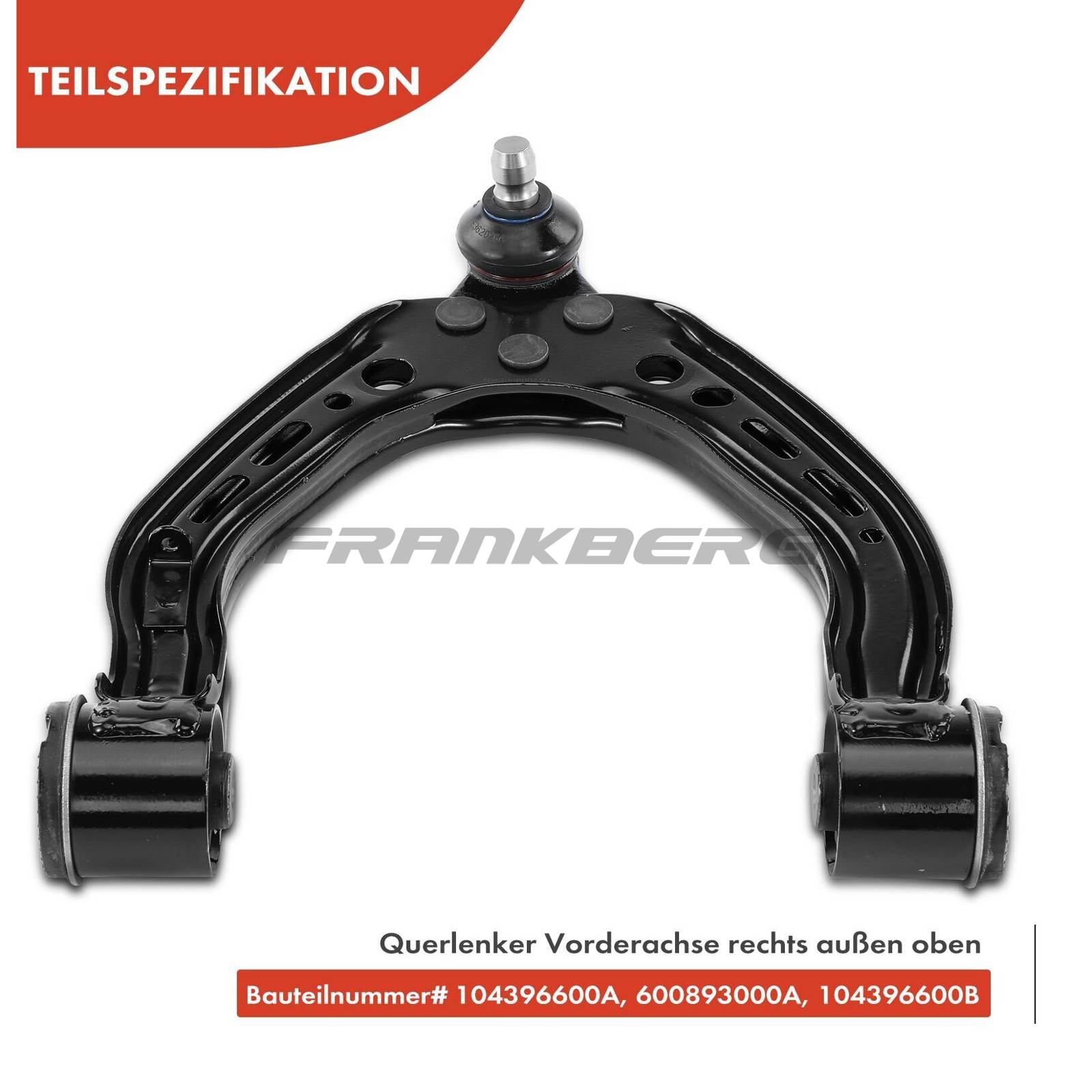 Control/Trailing Arm, wheel suspension