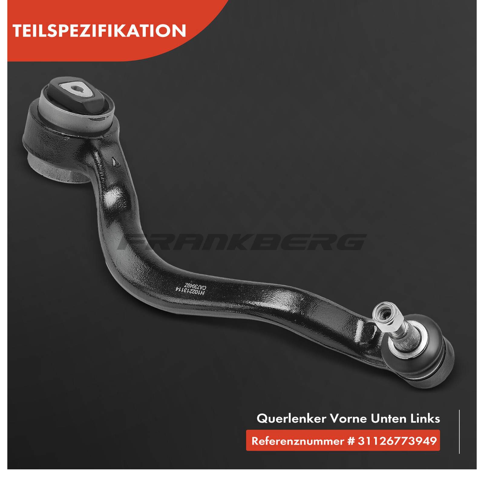 Control/Trailing Arm, wheel suspension