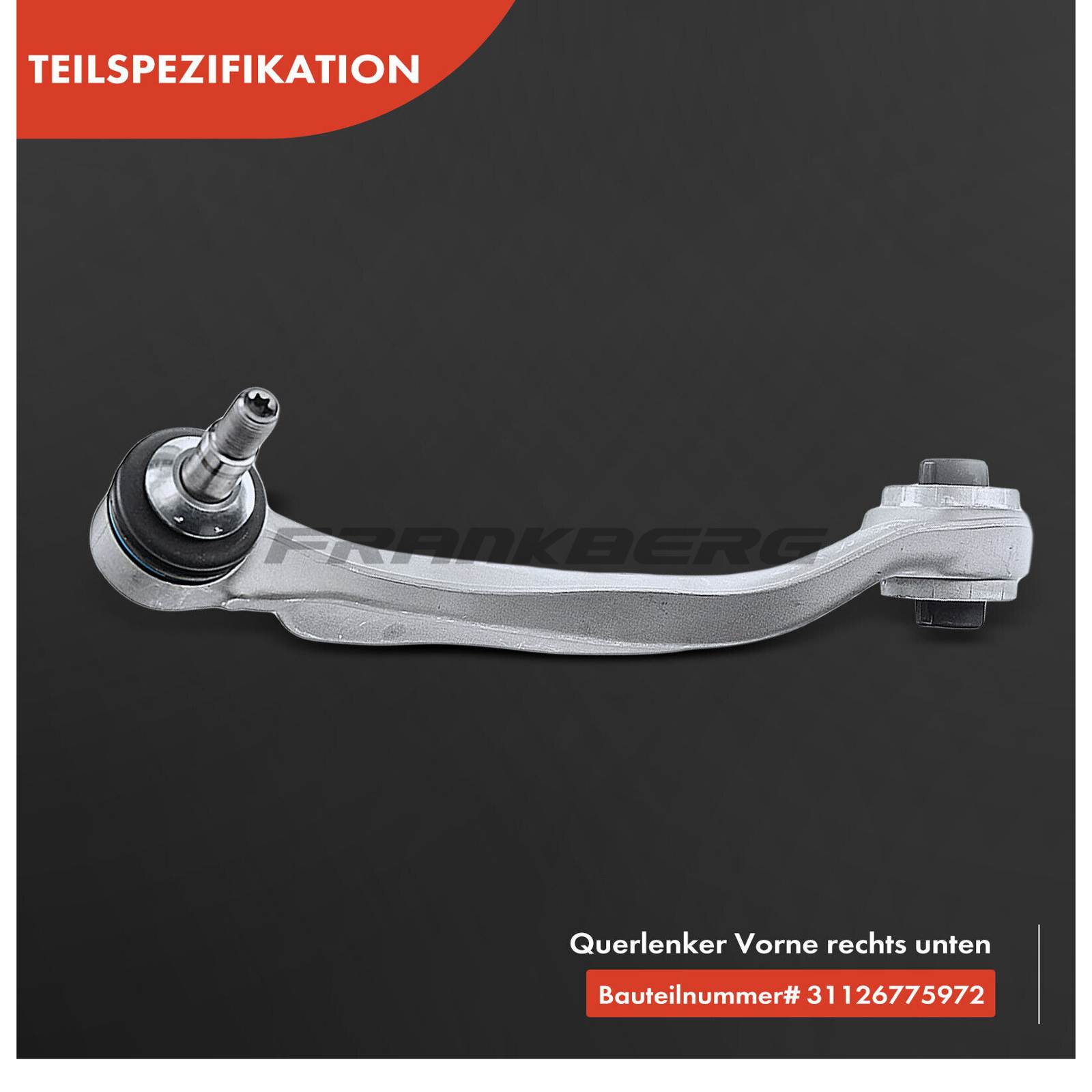 Control/Trailing Arm, wheel suspension