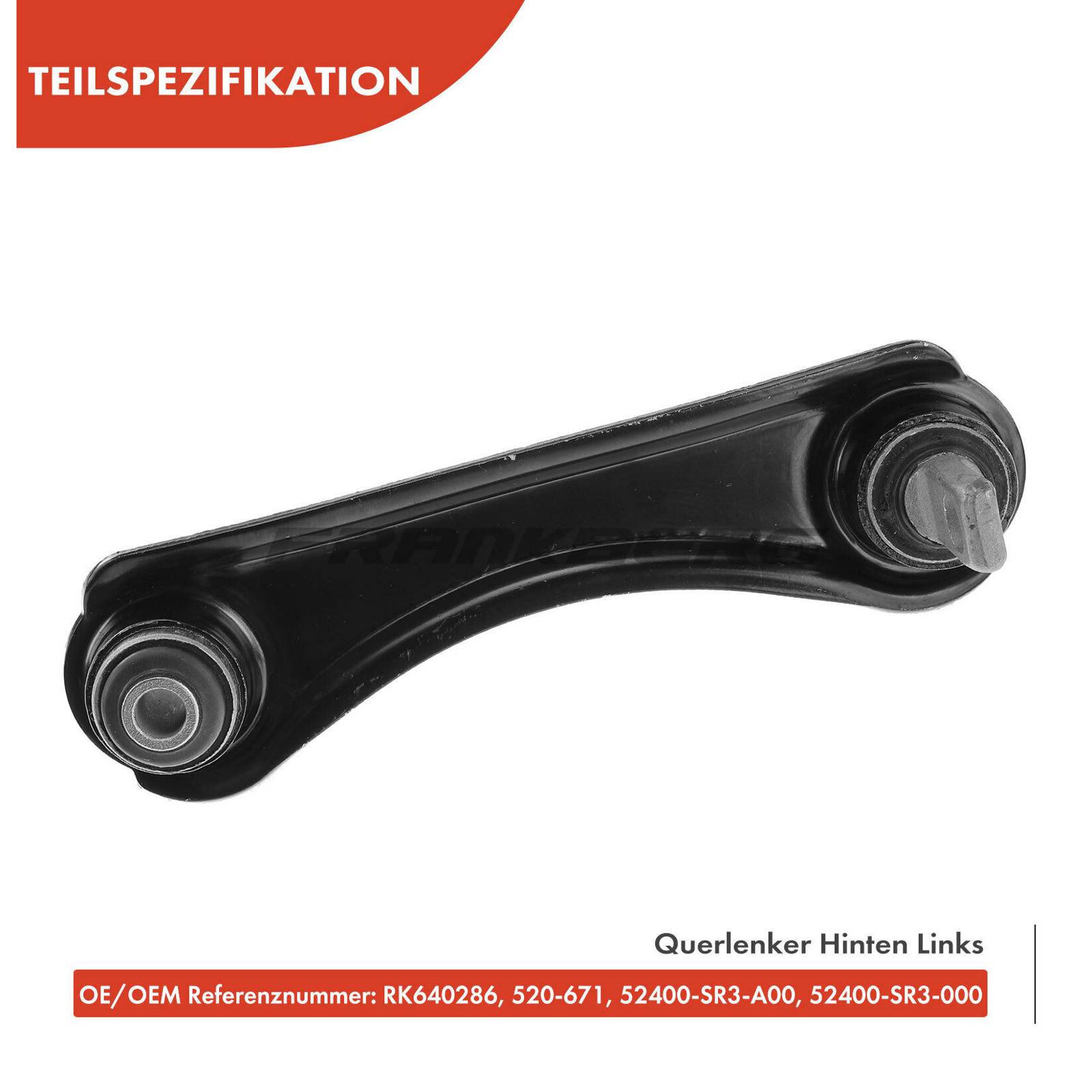 Control/Trailing Arm, wheel suspension