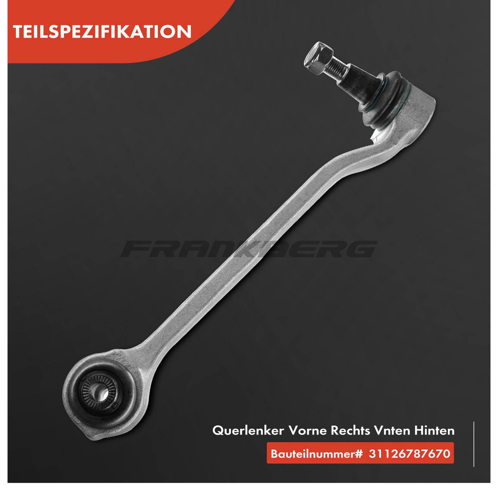 Control/Trailing Arm, wheel suspension