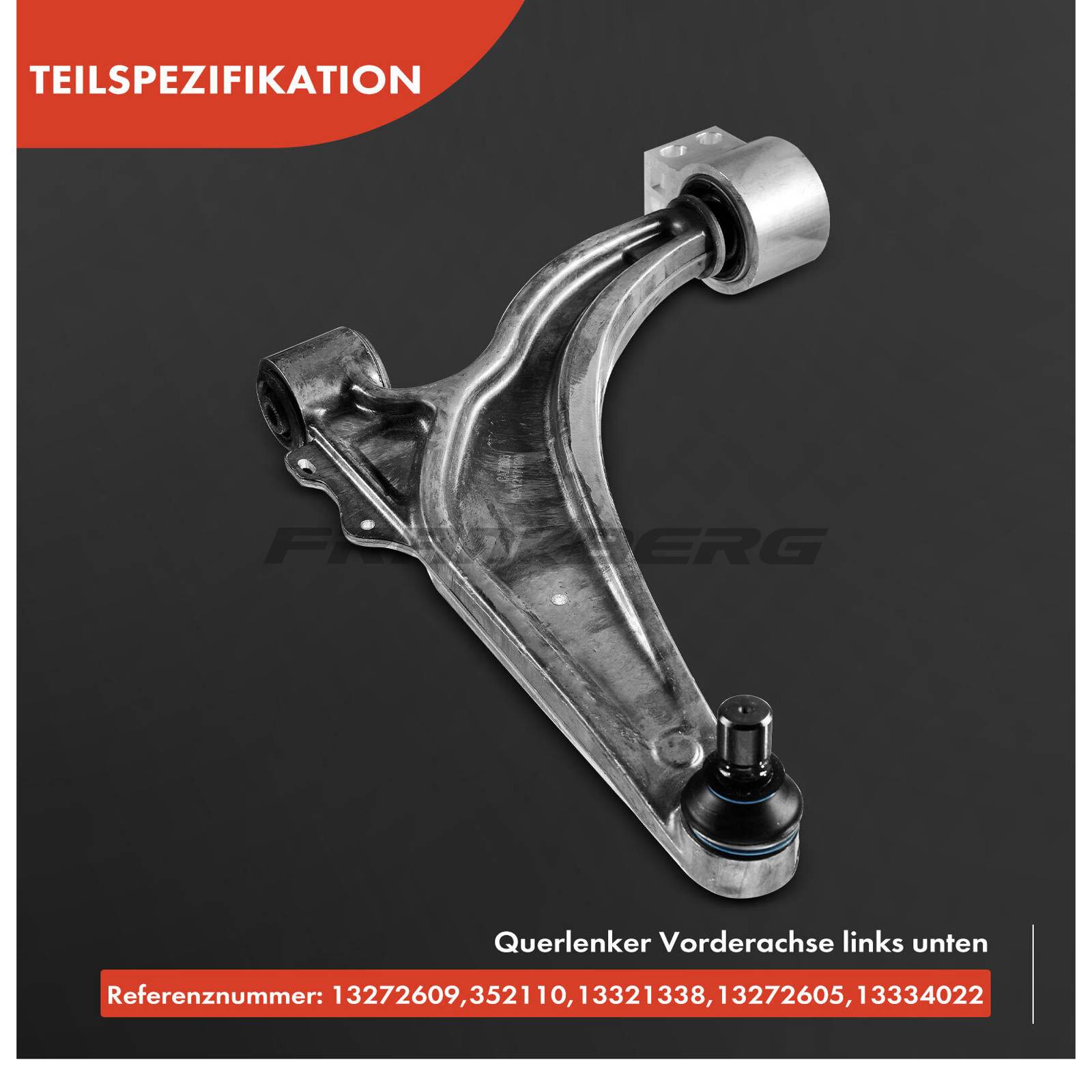 Control/Trailing Arm, wheel suspension