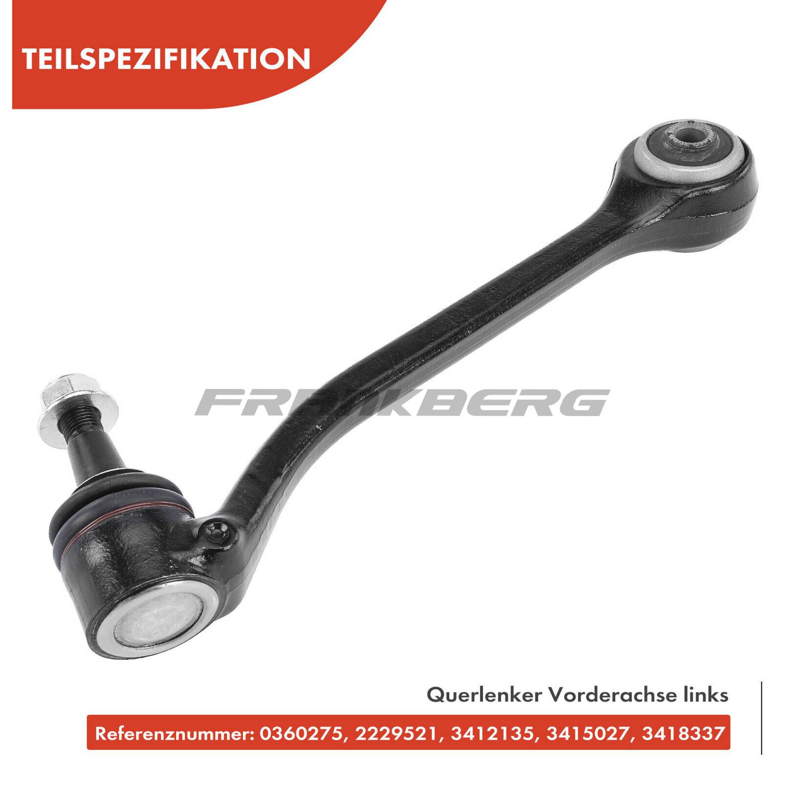 Control/Trailing Arm, wheel suspension