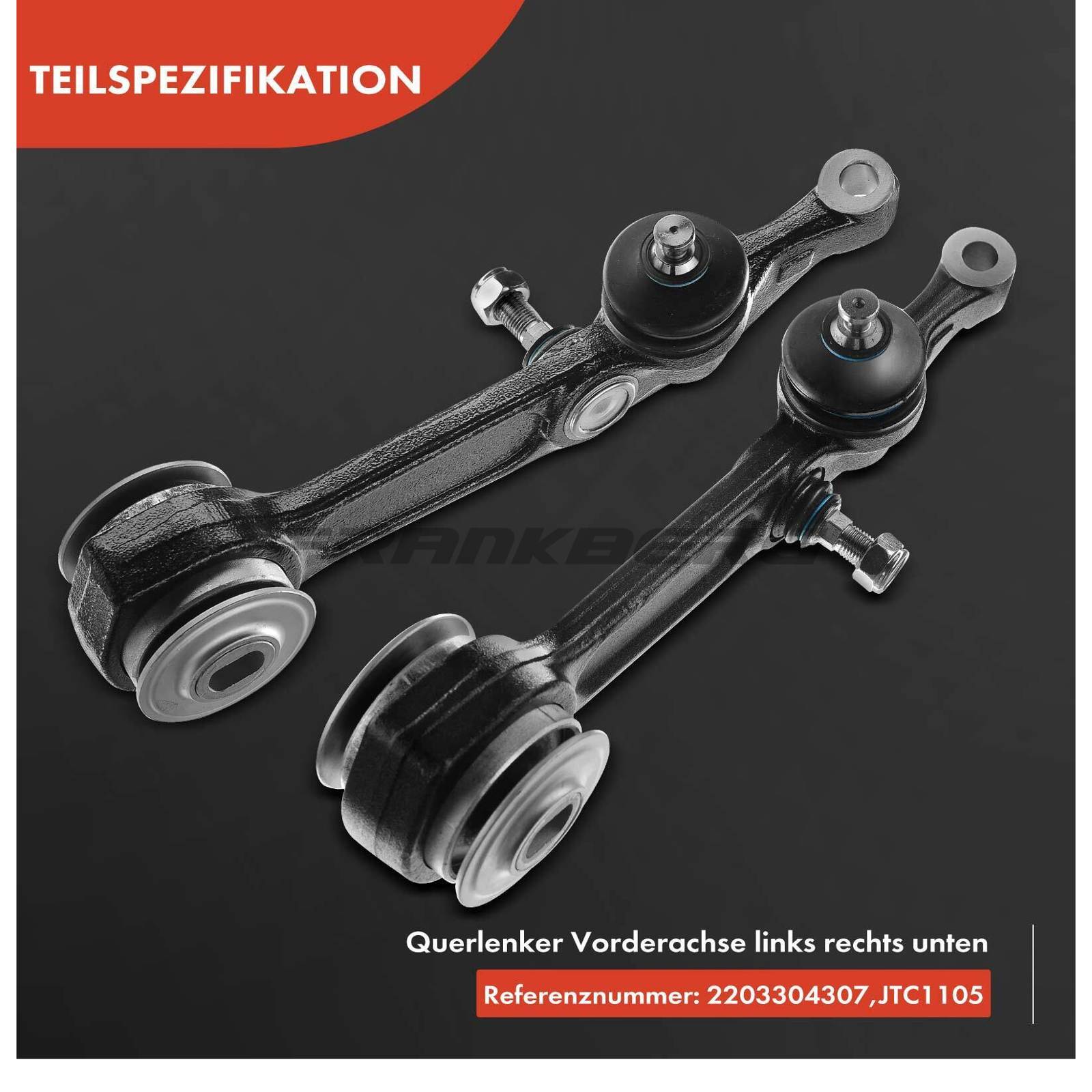 Control/Trailing Arm, wheel suspension