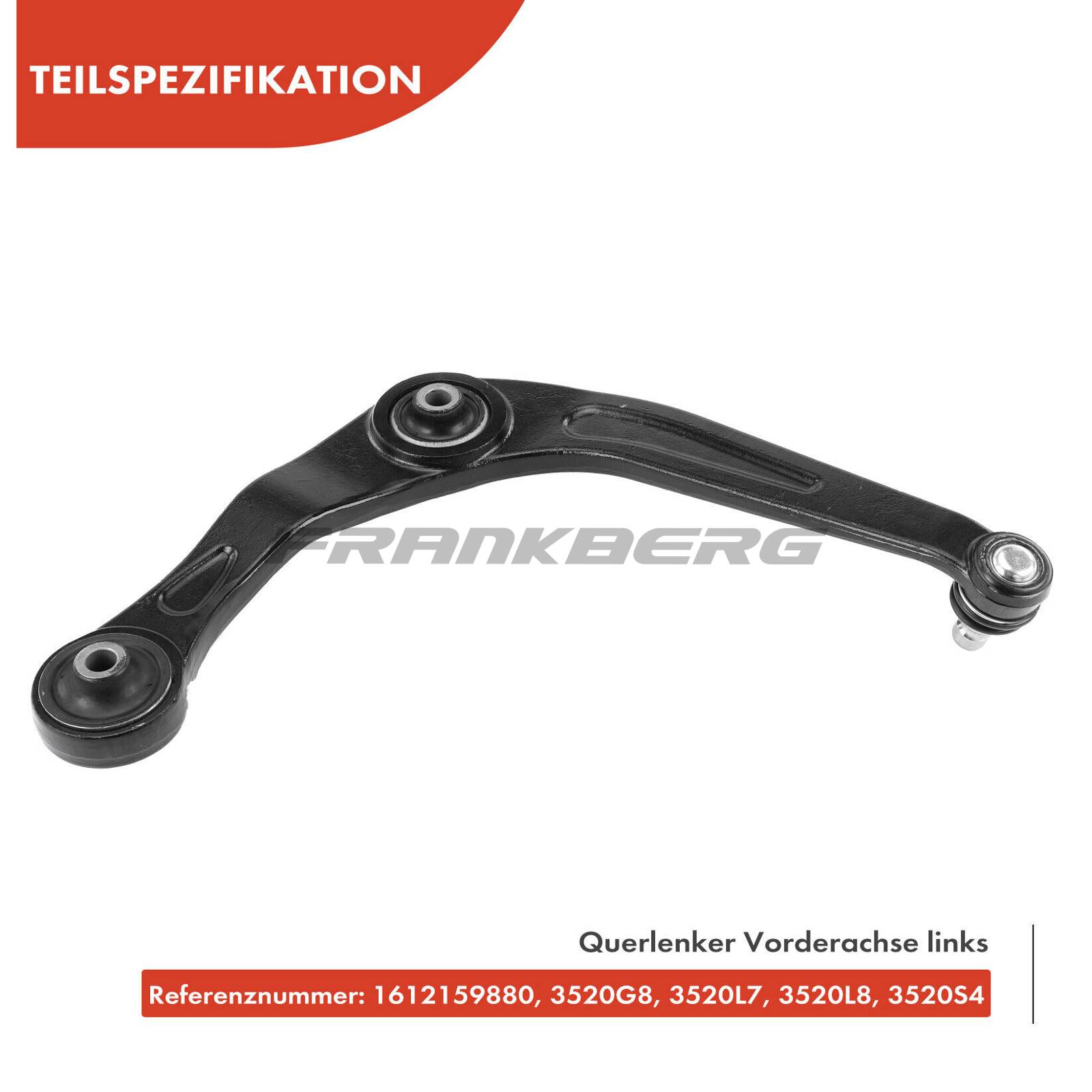 Control/Trailing Arm, wheel suspension