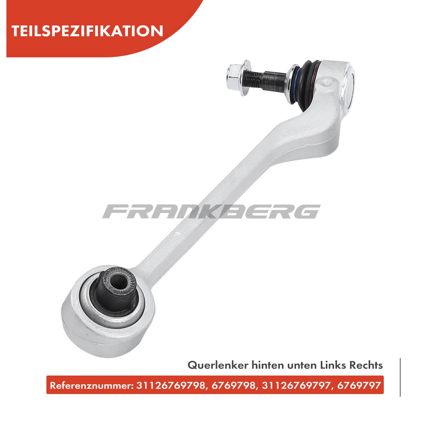 Control/Trailing Arm, wheel suspension