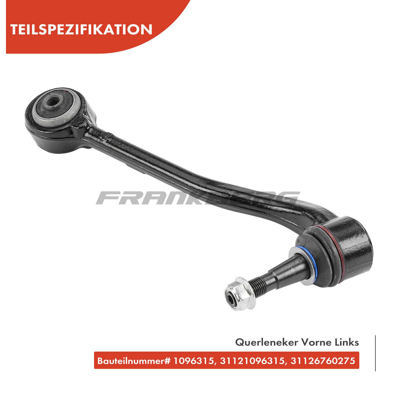 Control/Trailing Arm, wheel suspension