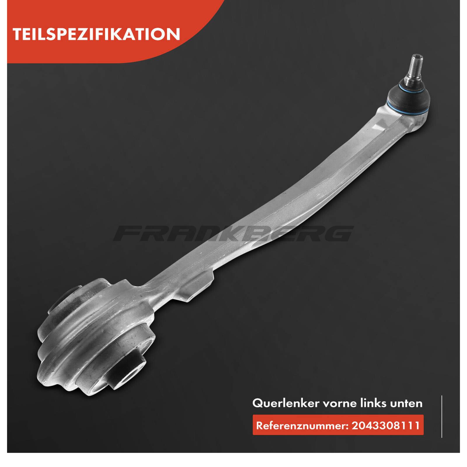 Control/Trailing Arm, wheel suspension
