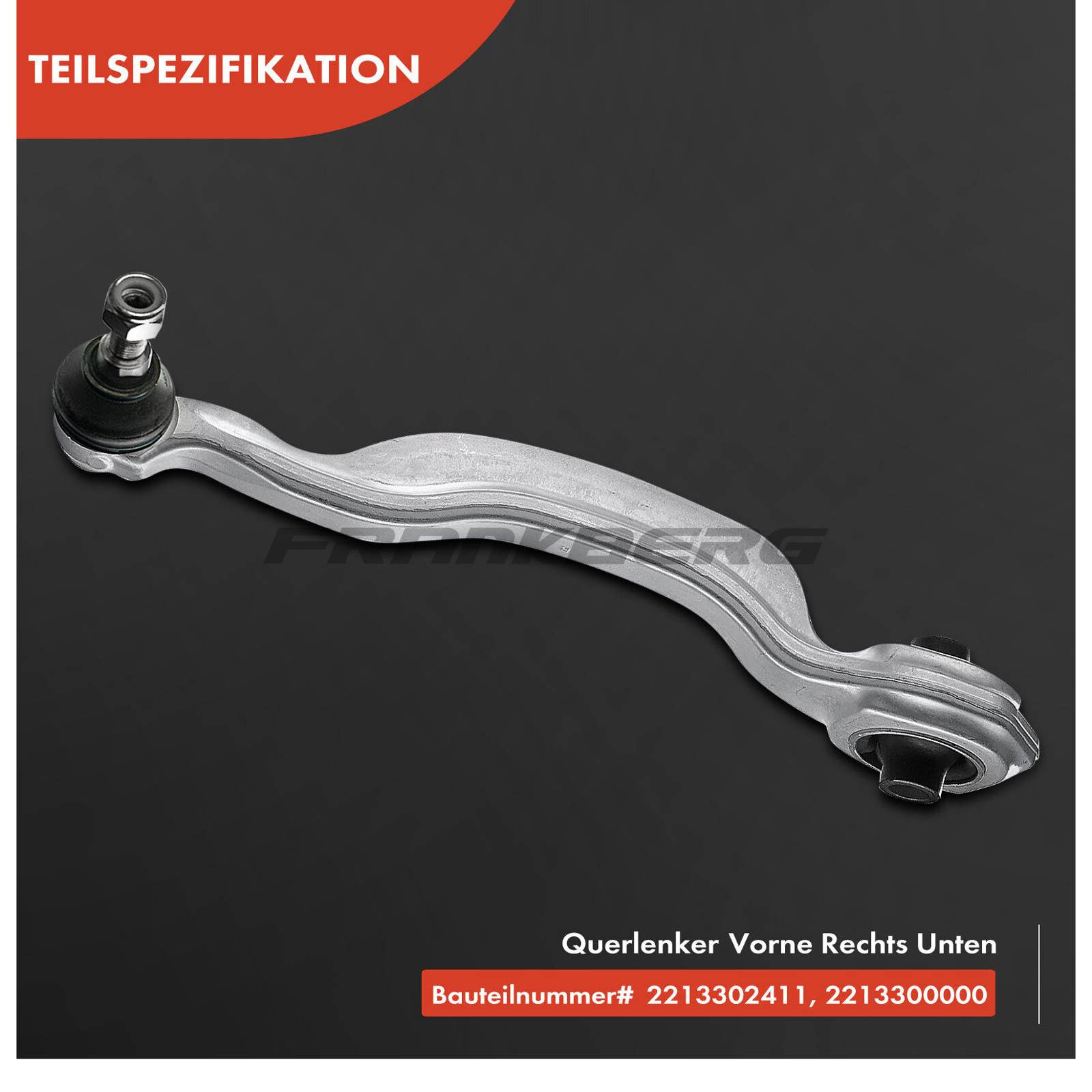 Control/Trailing Arm, wheel suspension