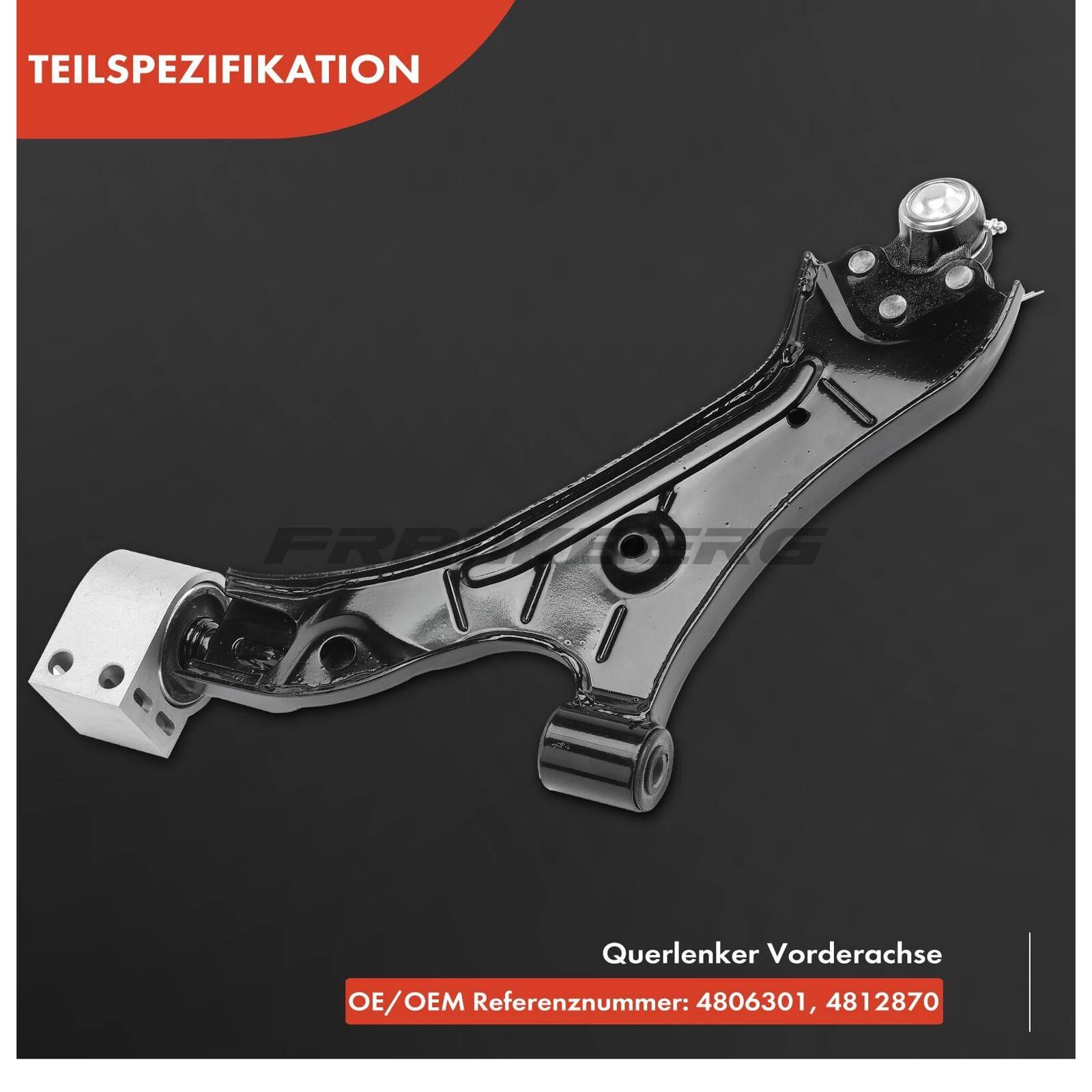 Control/Trailing Arm, wheel suspension