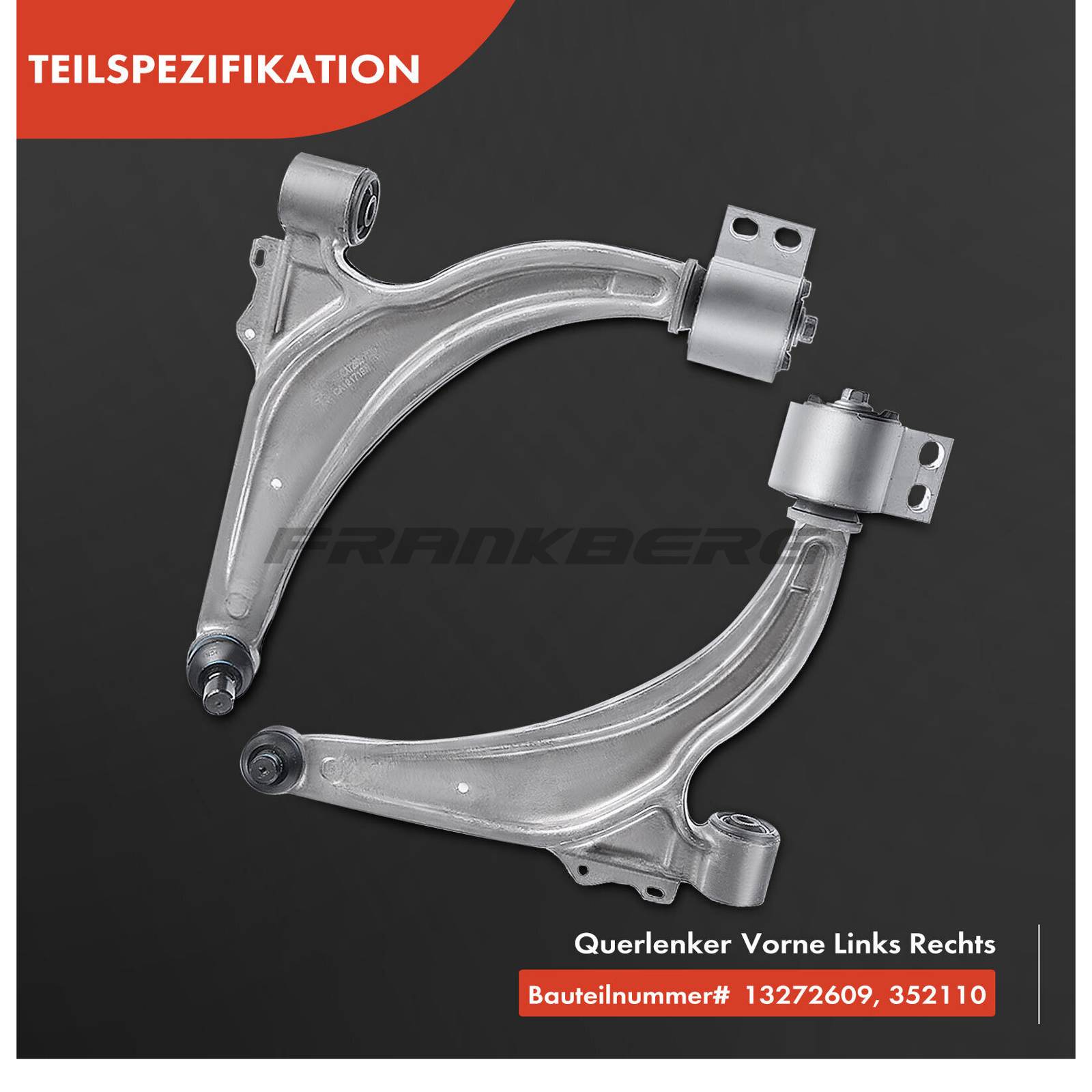Control/Trailing Arm, wheel suspension