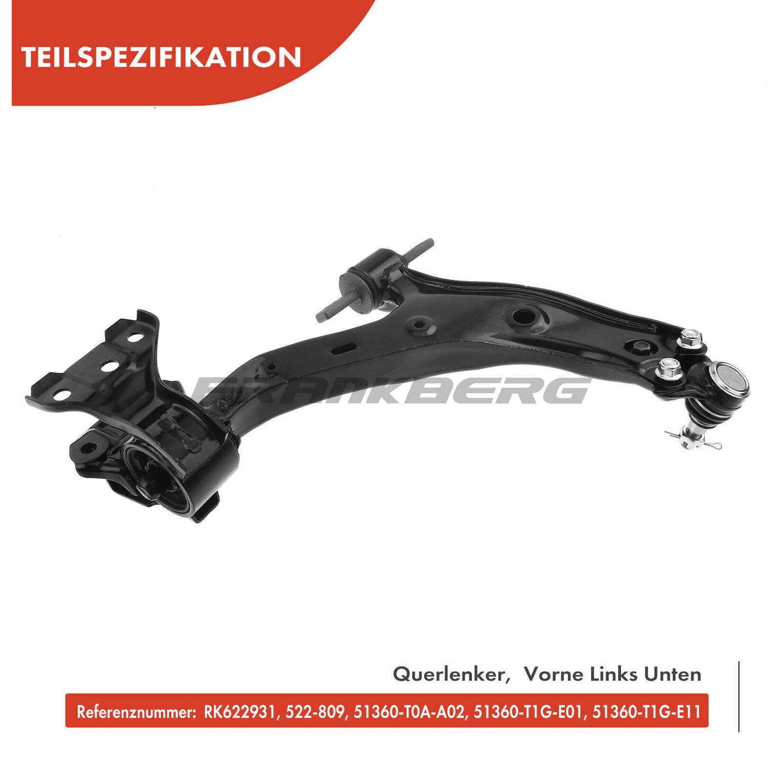 Control/Trailing Arm, wheel suspension