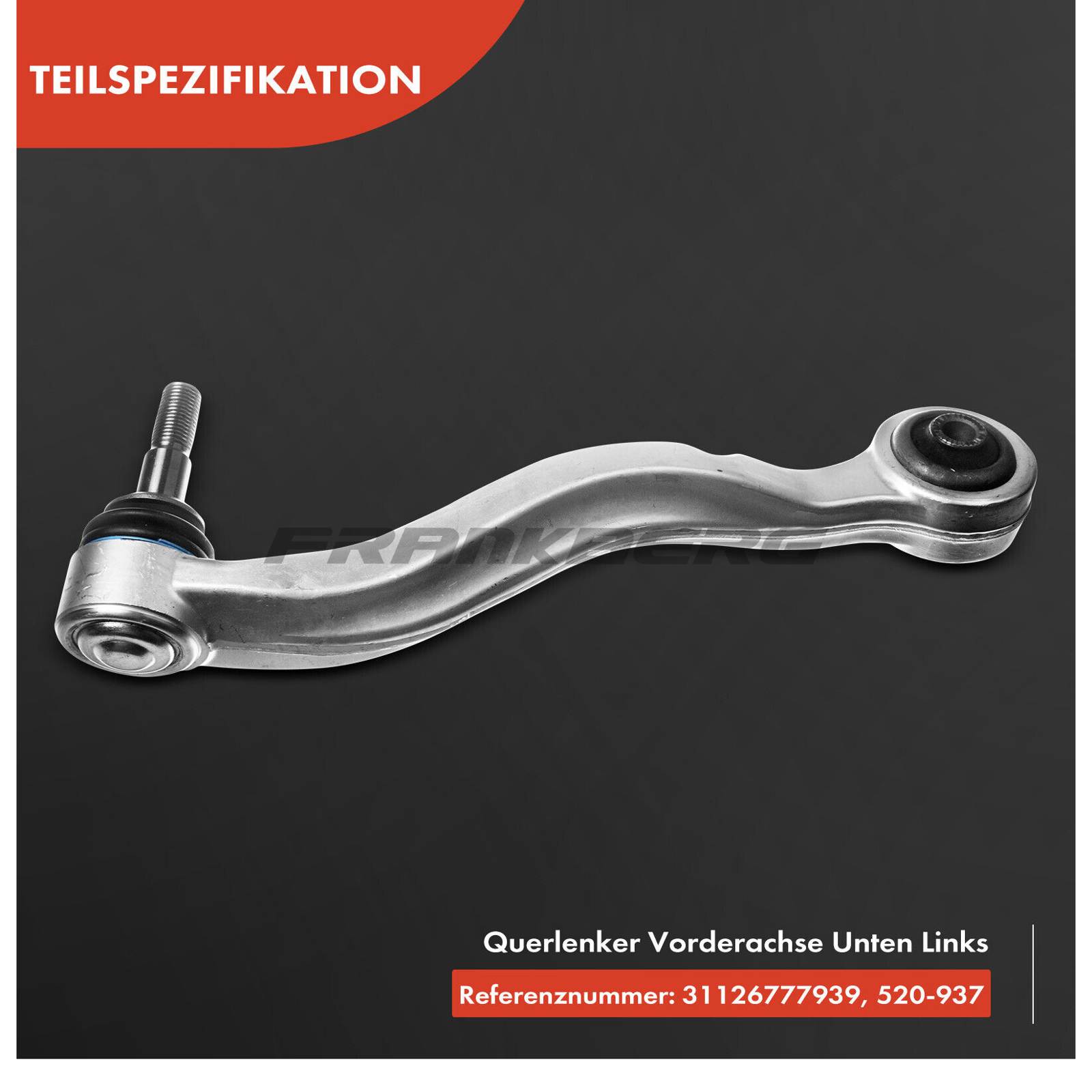 Control/Trailing Arm, wheel suspension