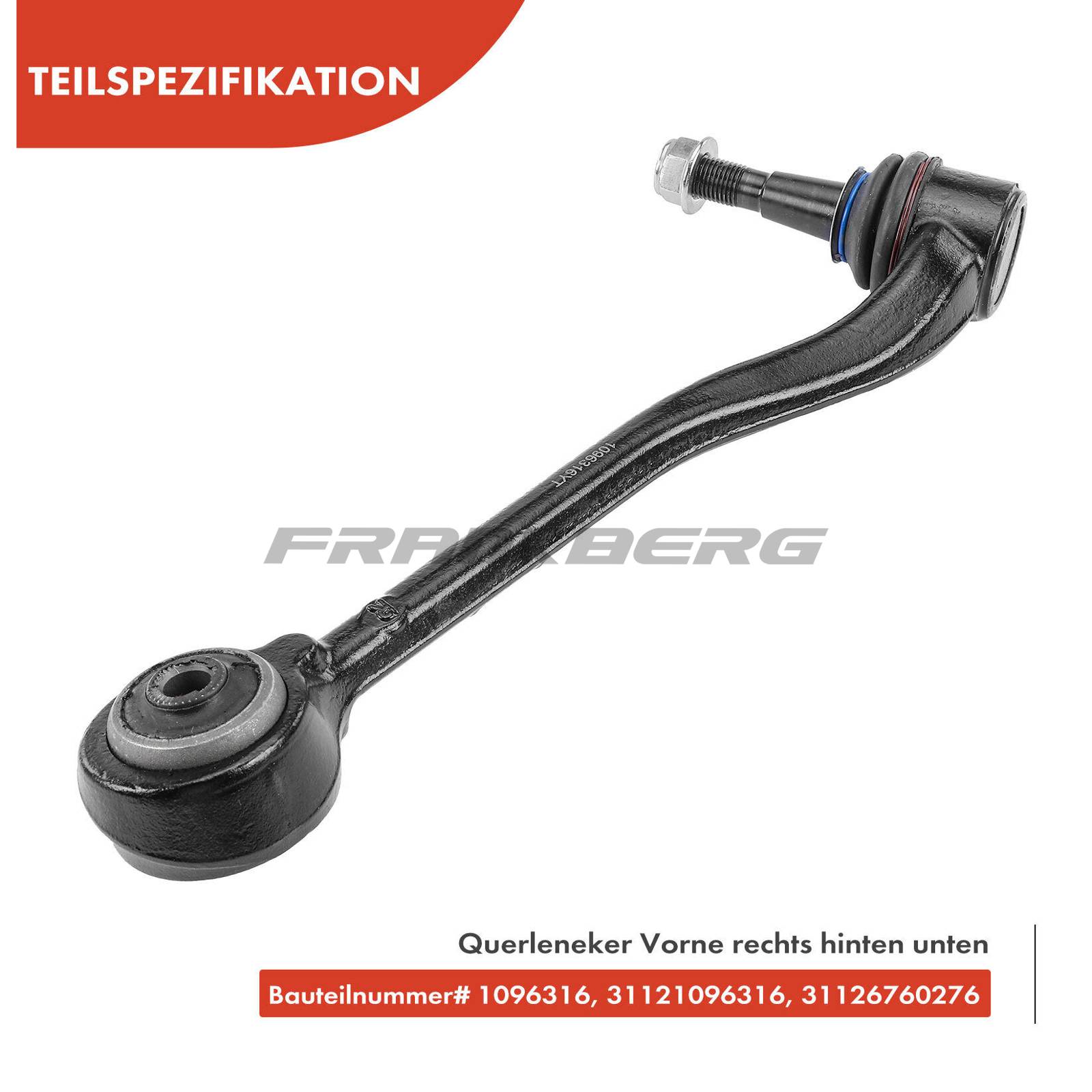 Control/Trailing Arm, wheel suspension