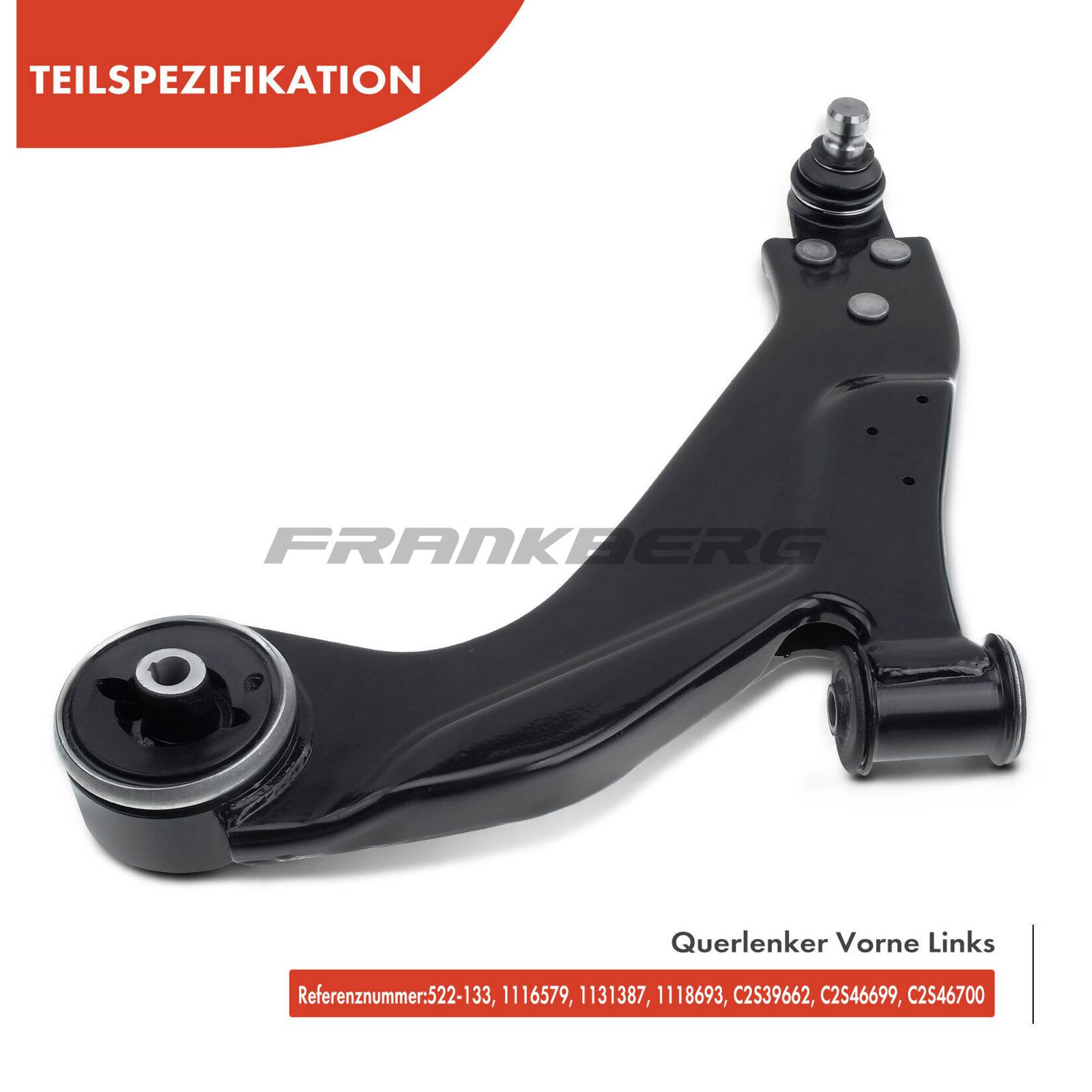 Control/Trailing Arm, wheel suspension