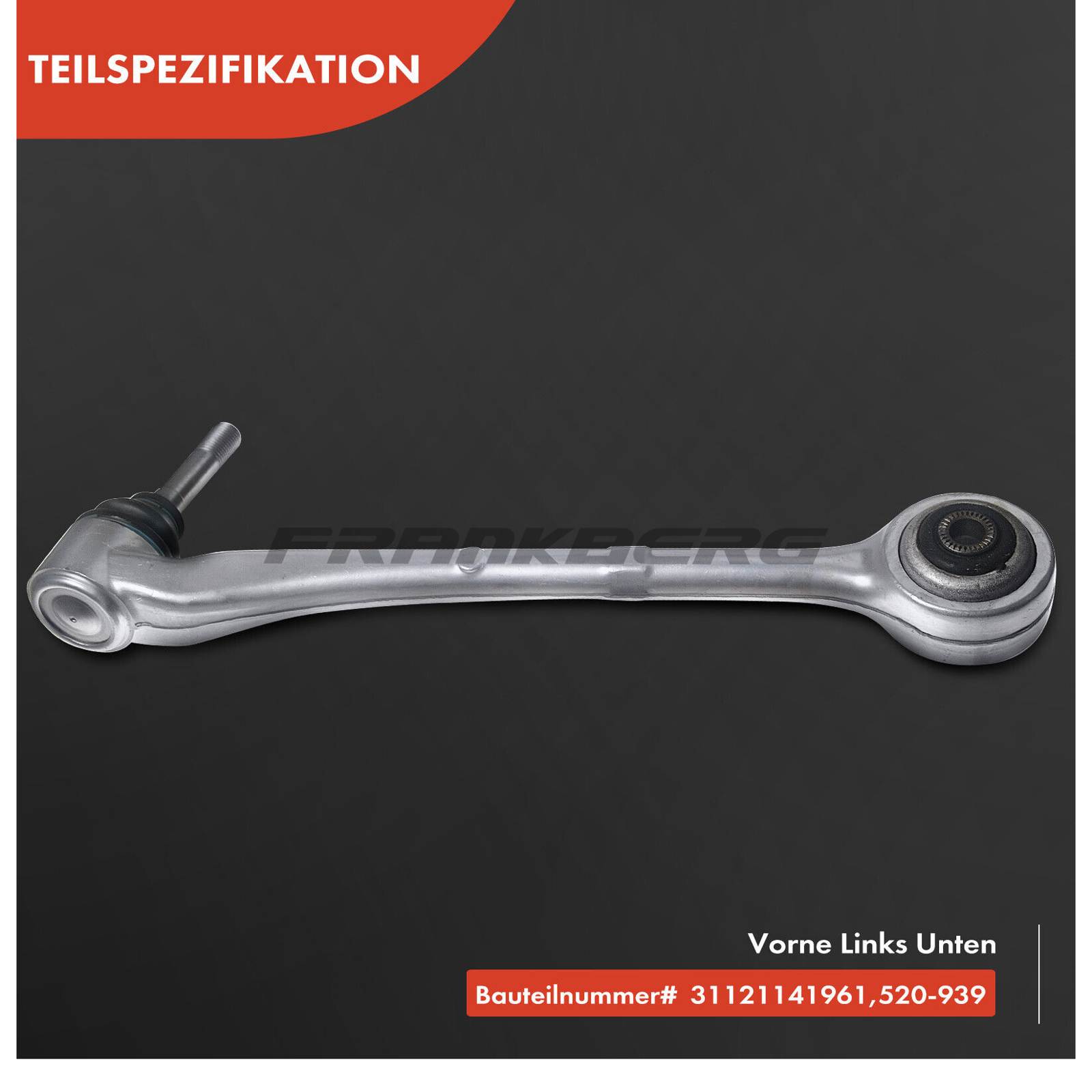 Control/Trailing Arm, wheel suspension