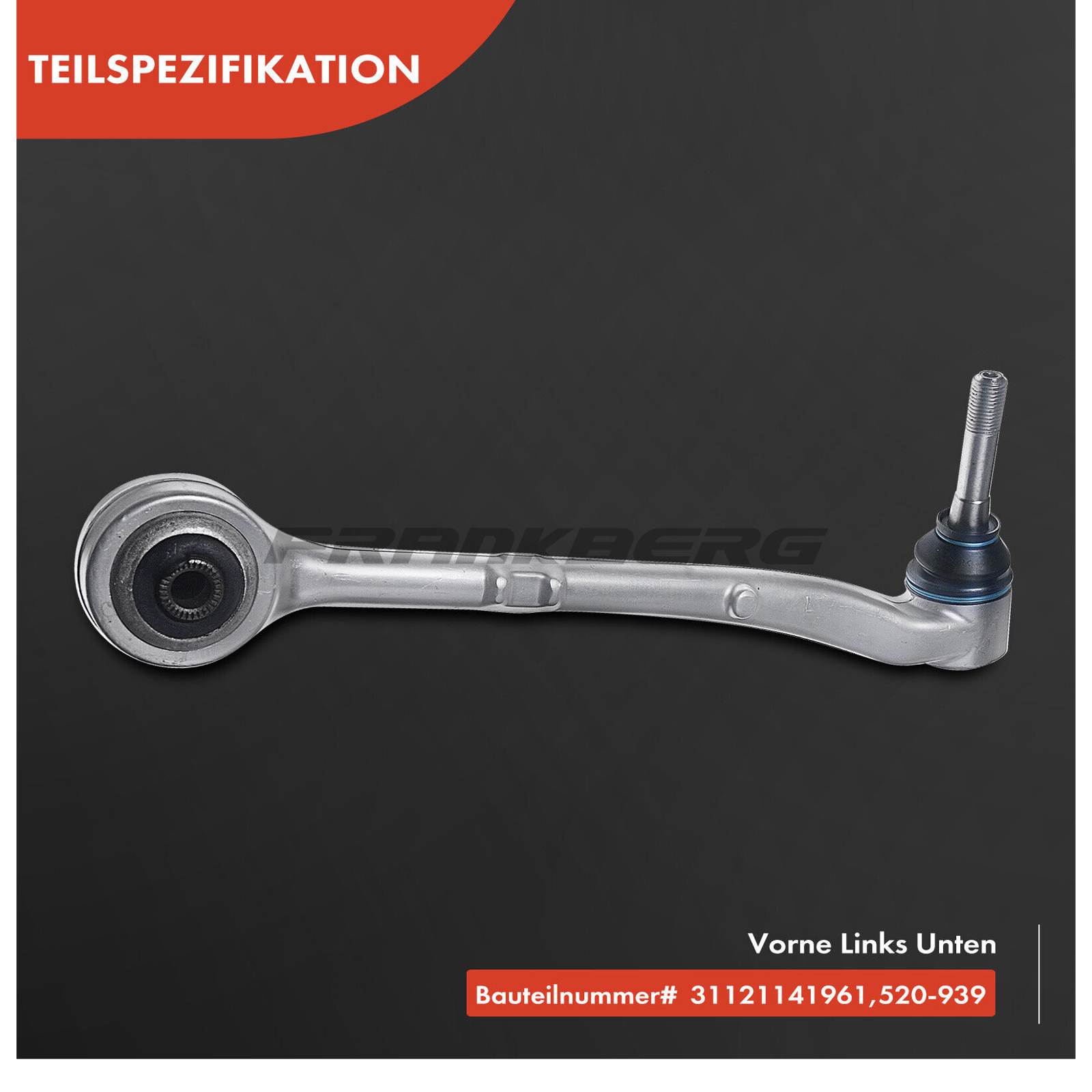 Control/Trailing Arm, wheel suspension