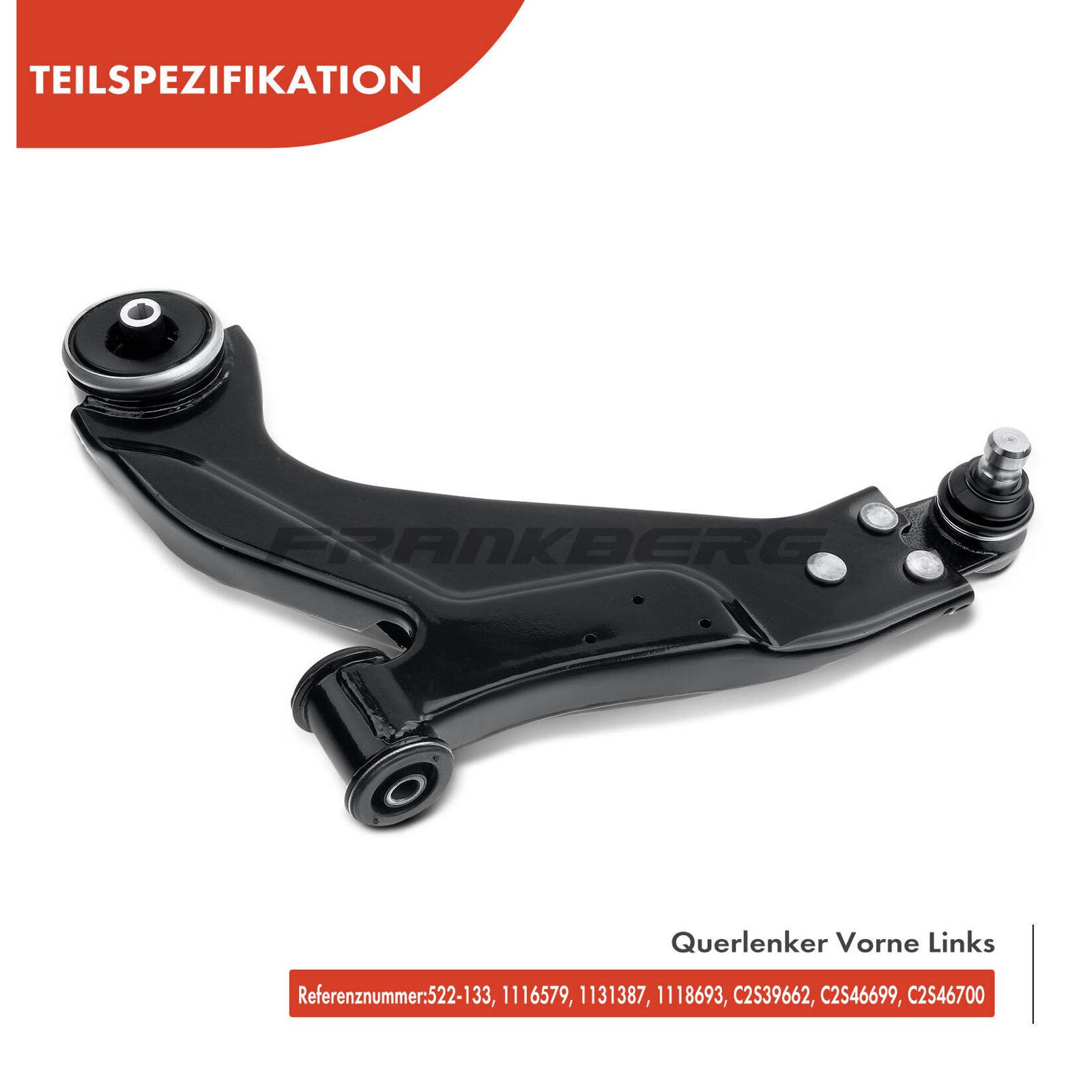Control/Trailing Arm, wheel suspension