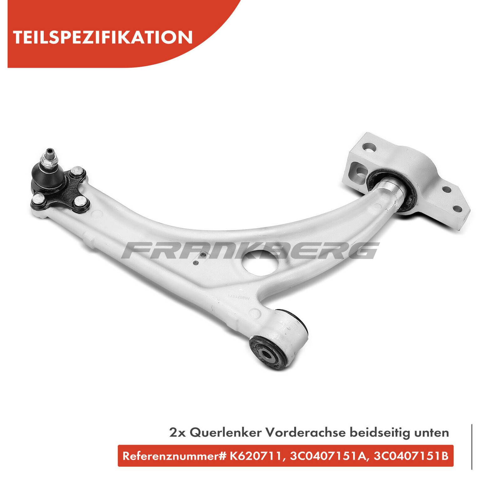 Control/Trailing Arm, wheel suspension