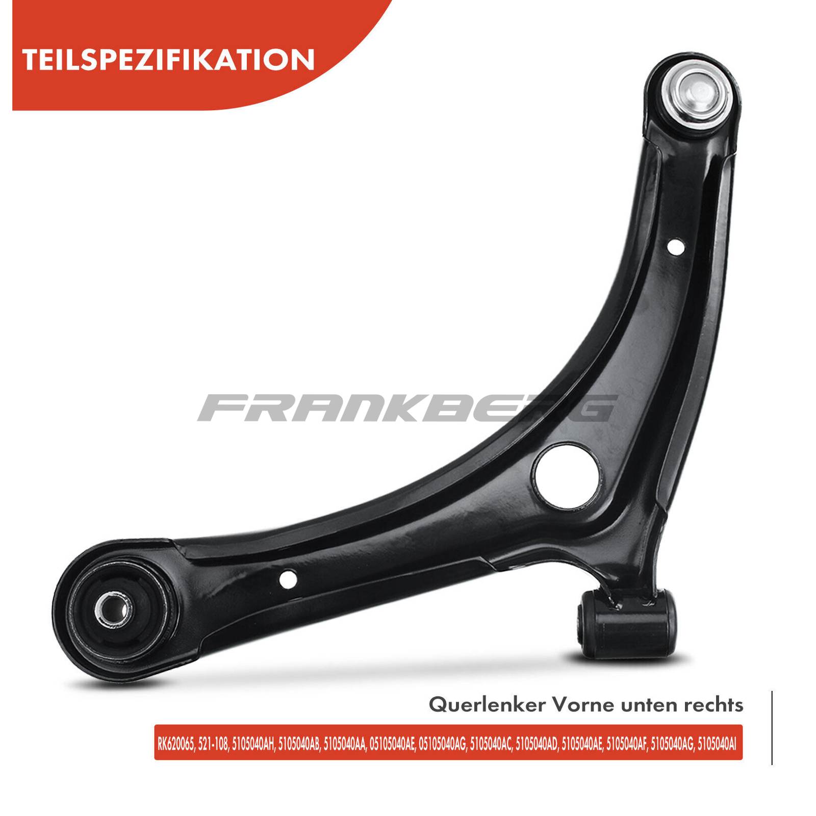 Control/Trailing Arm, wheel suspension