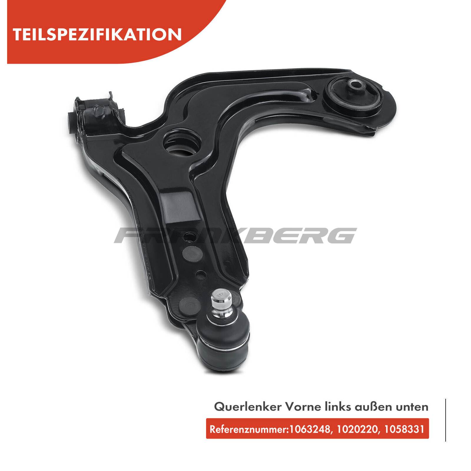 Control/Trailing Arm, wheel suspension