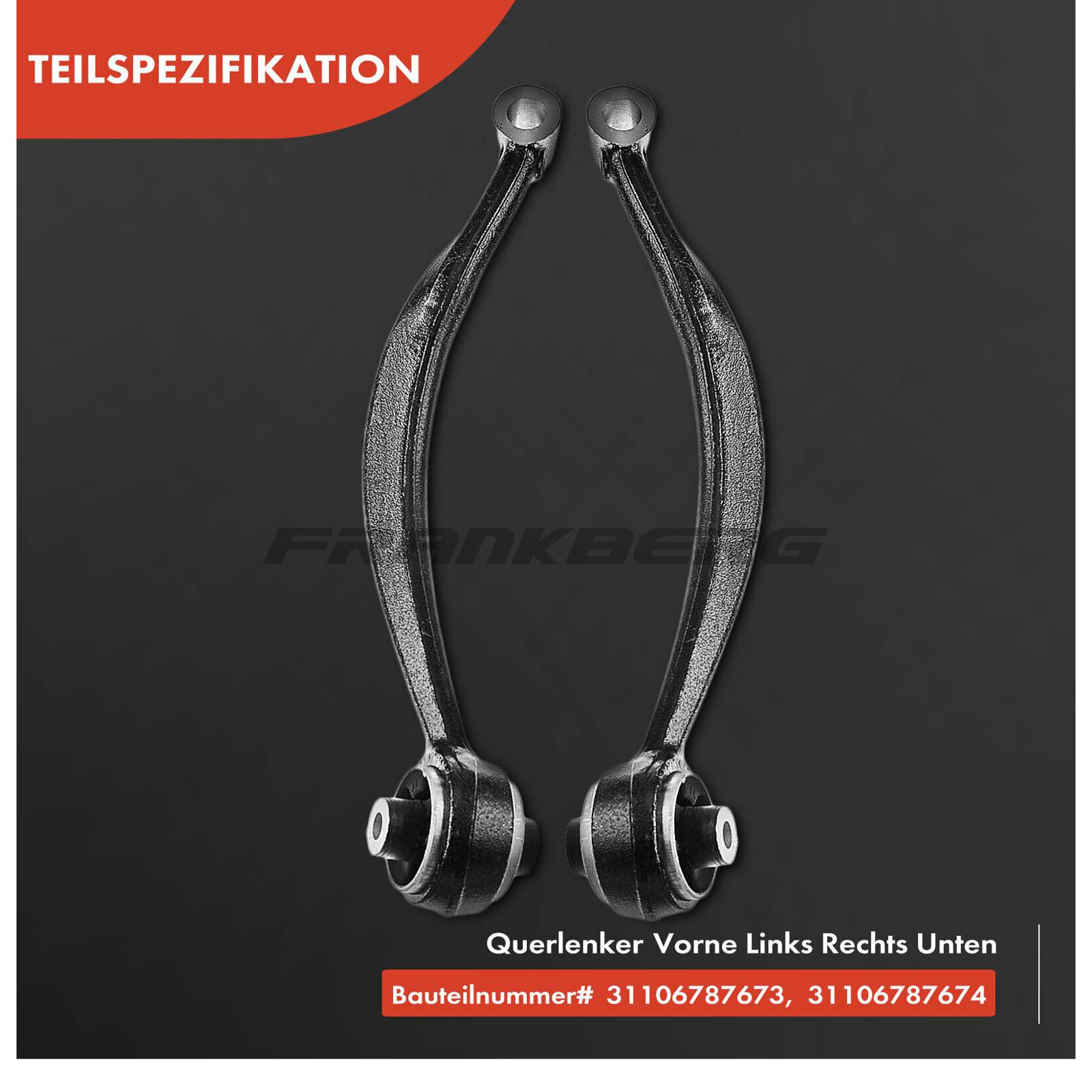 Control/Trailing Arm, wheel suspension