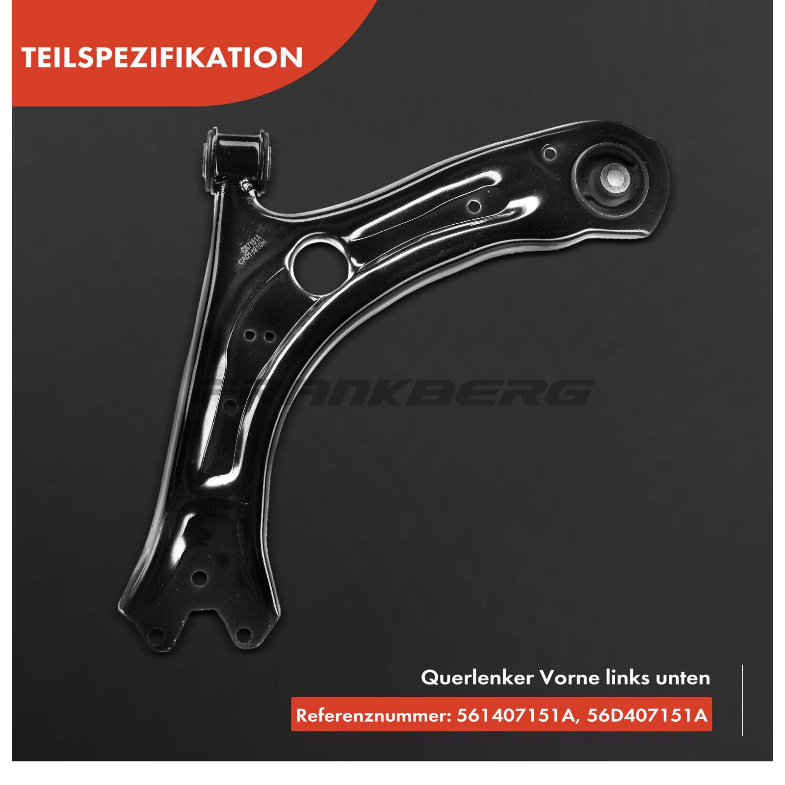 Control/Trailing Arm, wheel suspension