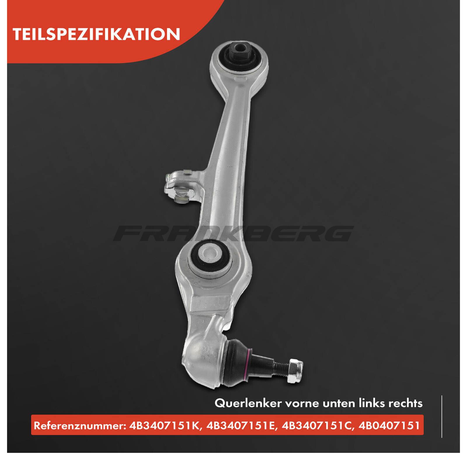 Control/Trailing Arm, wheel suspension