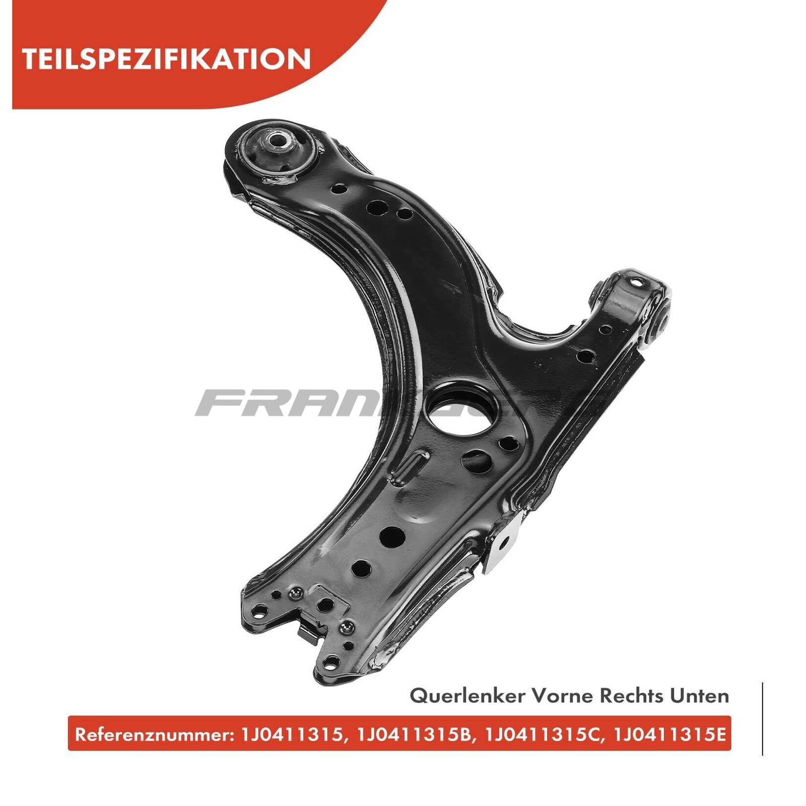 Control/Trailing Arm, wheel suspension