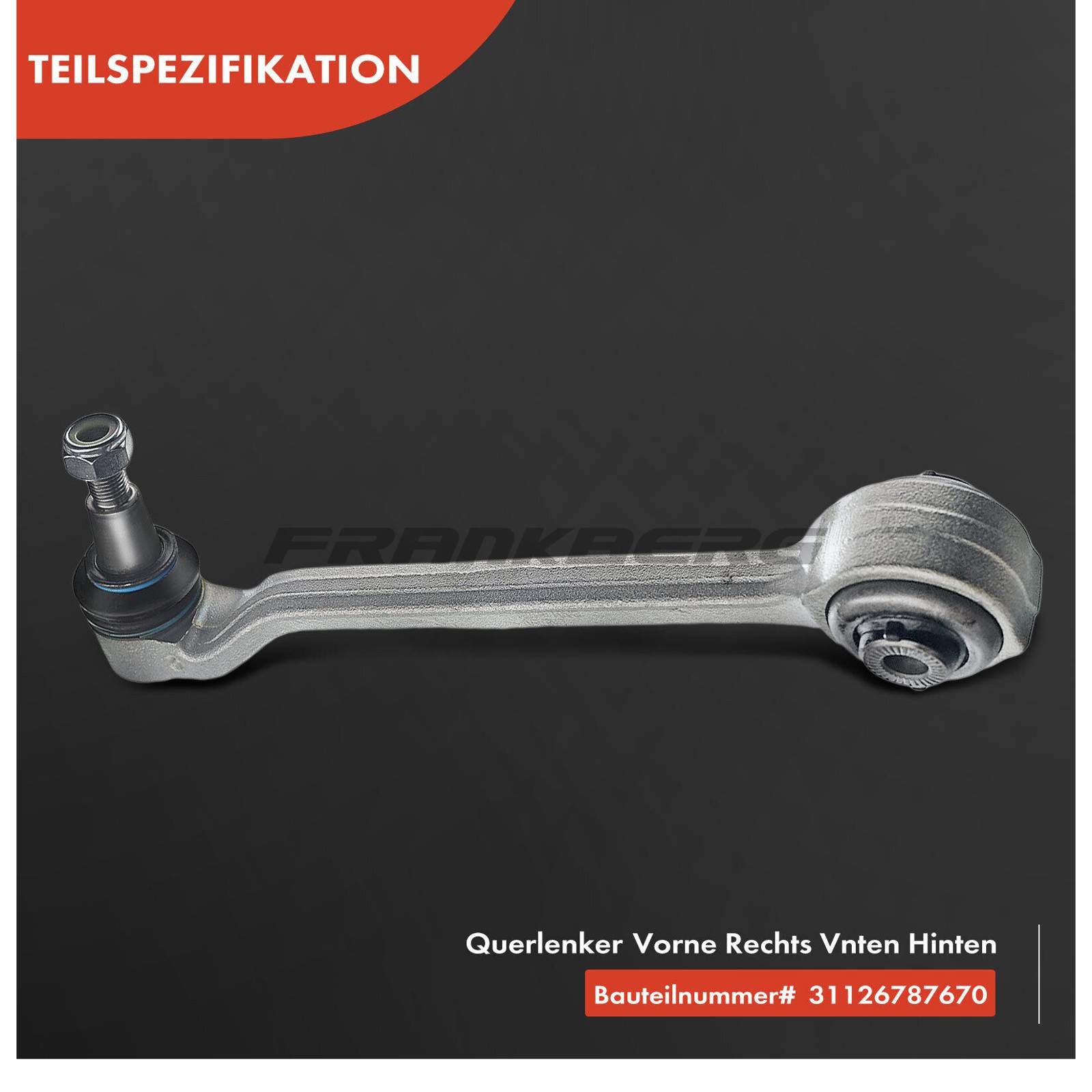 Control/Trailing Arm, wheel suspension