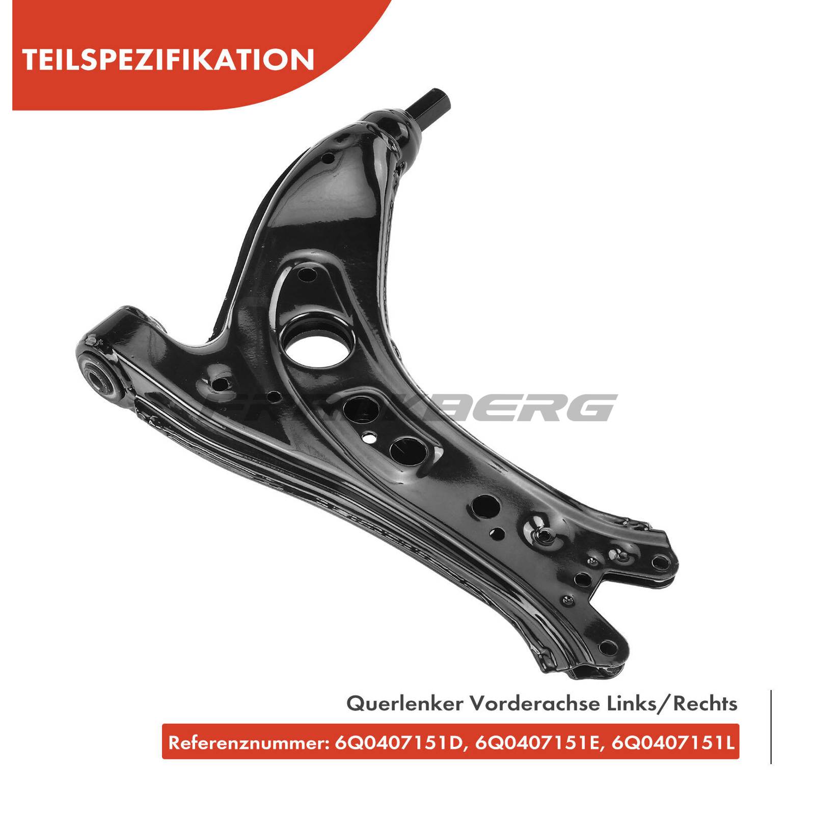 Control/Trailing Arm, wheel suspension