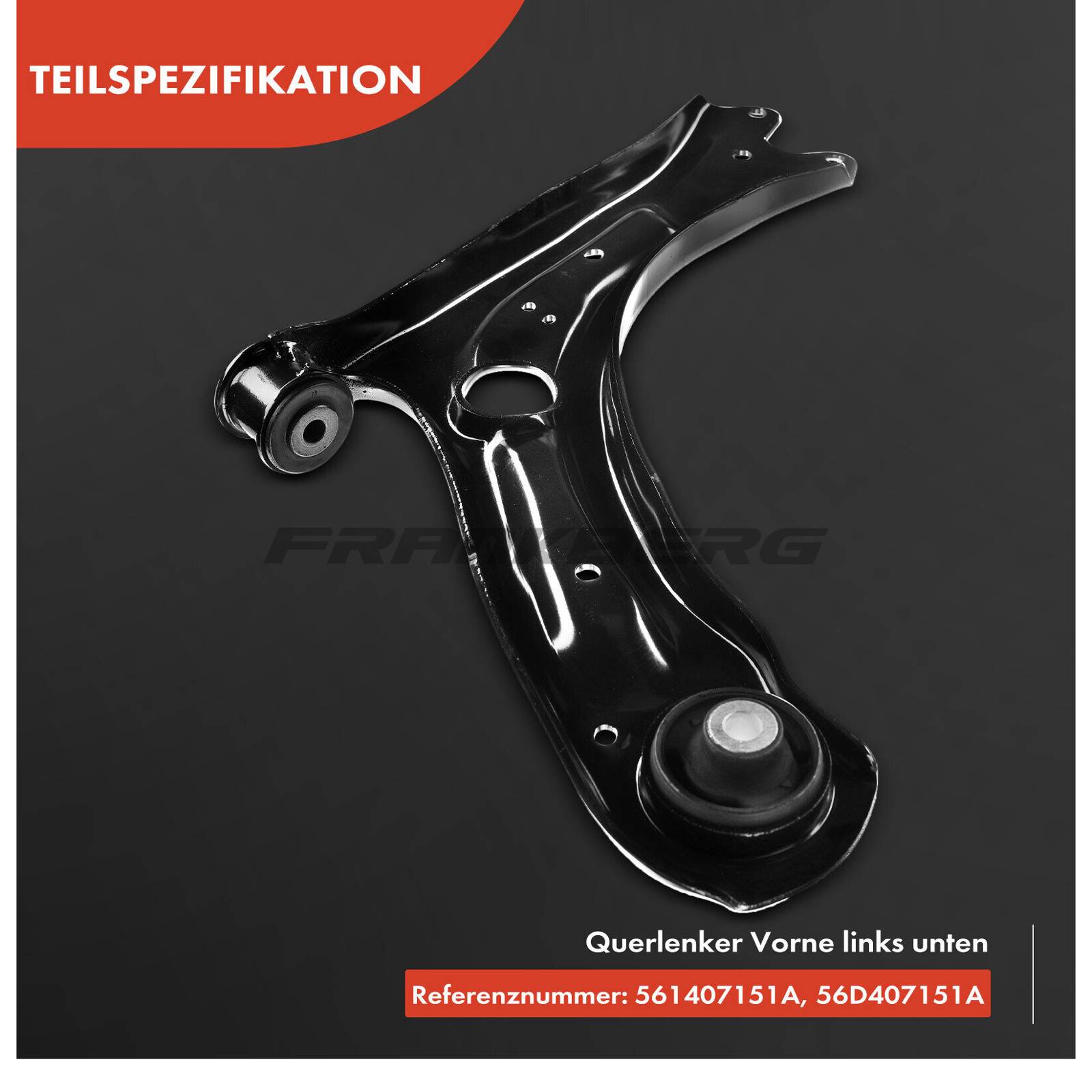 Control/Trailing Arm, wheel suspension