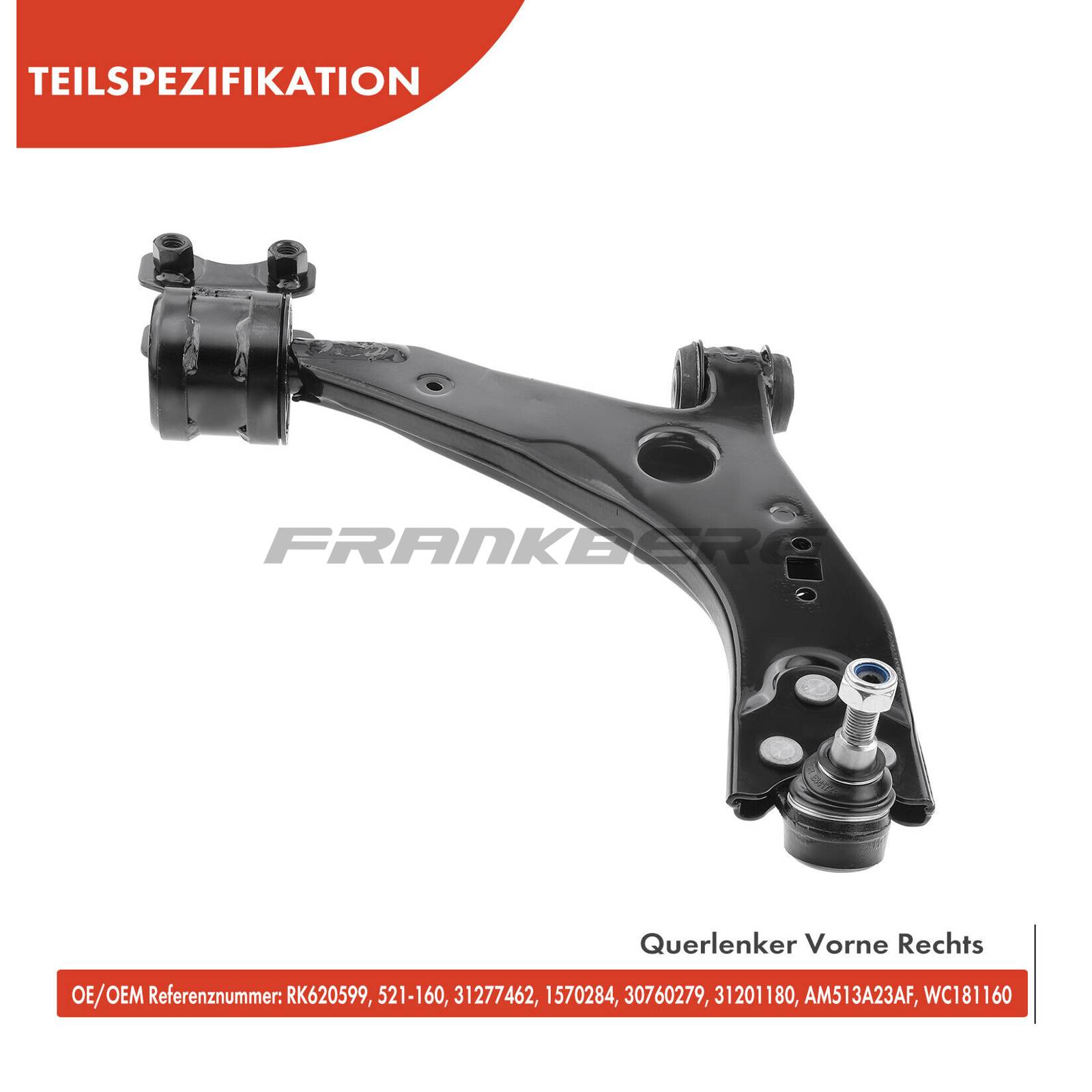 Control/Trailing Arm, wheel suspension