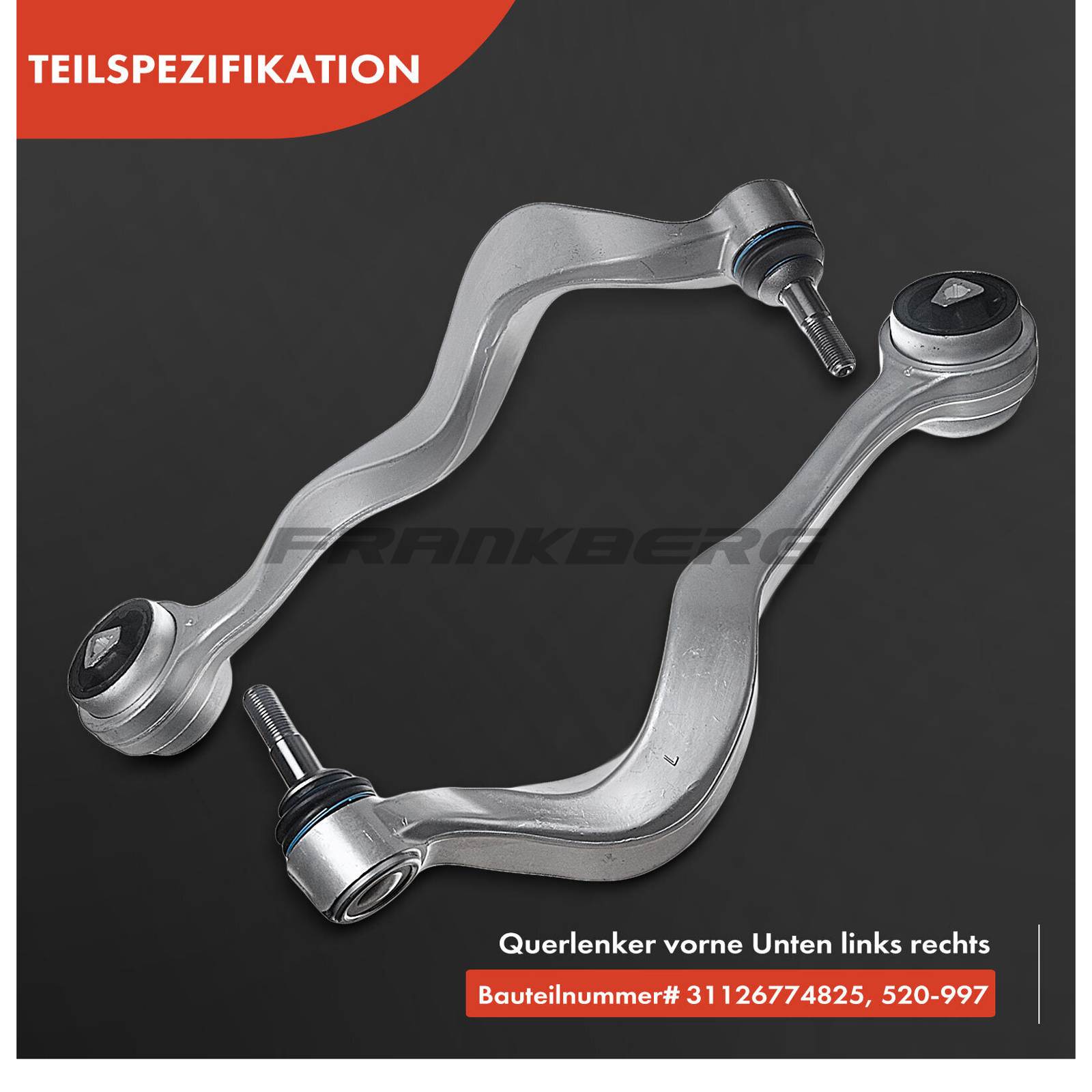 Control/Trailing Arm, wheel suspension