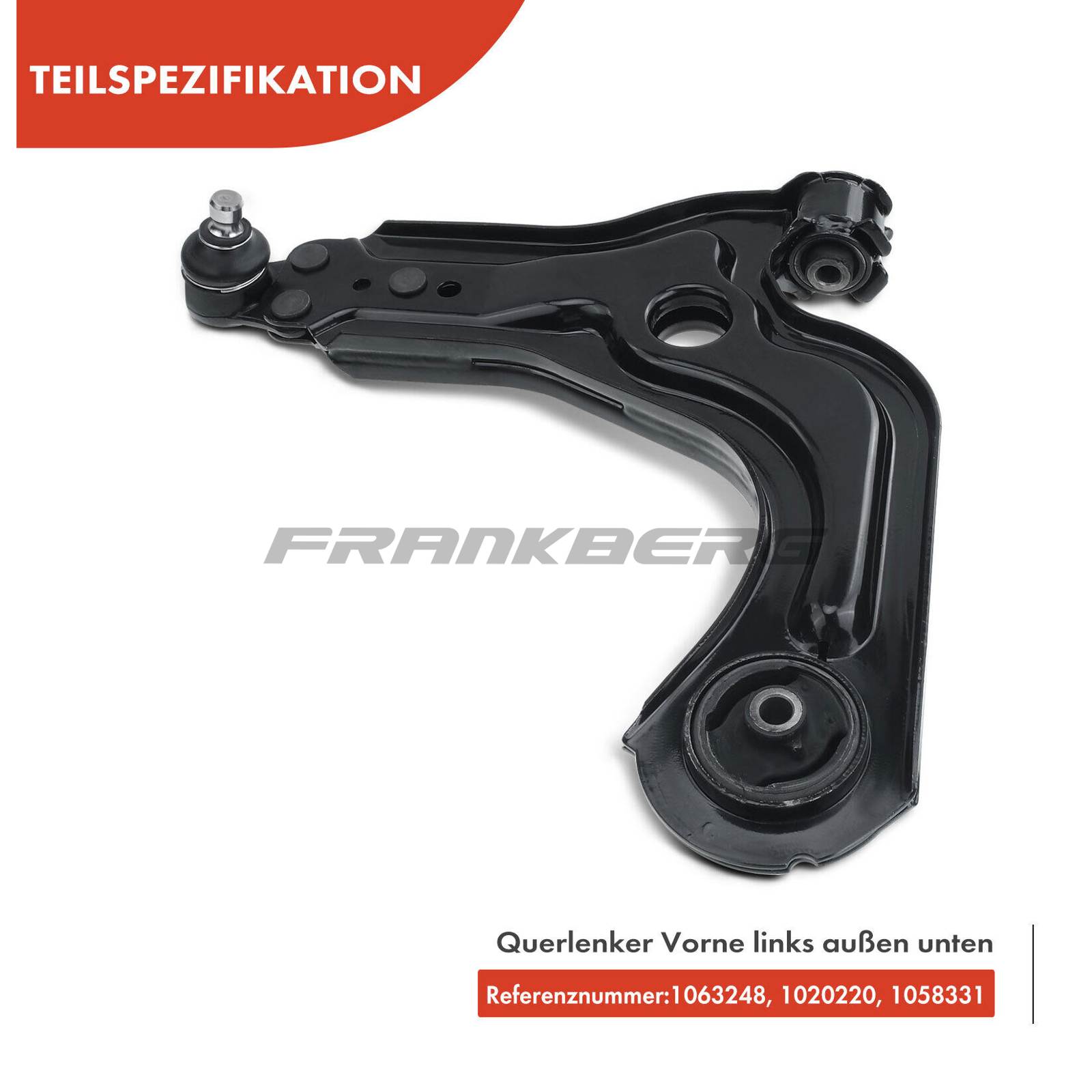 Control/Trailing Arm, wheel suspension