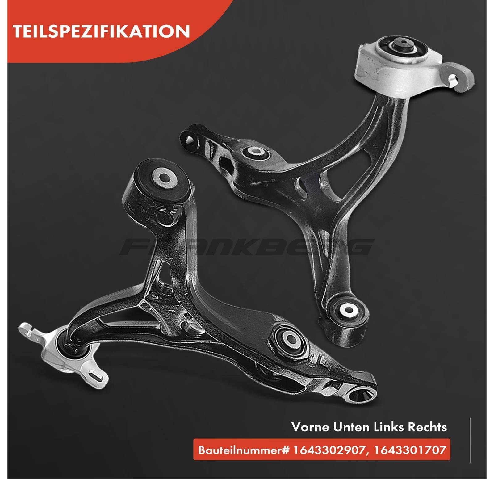 Control/Trailing Arm, wheel suspension