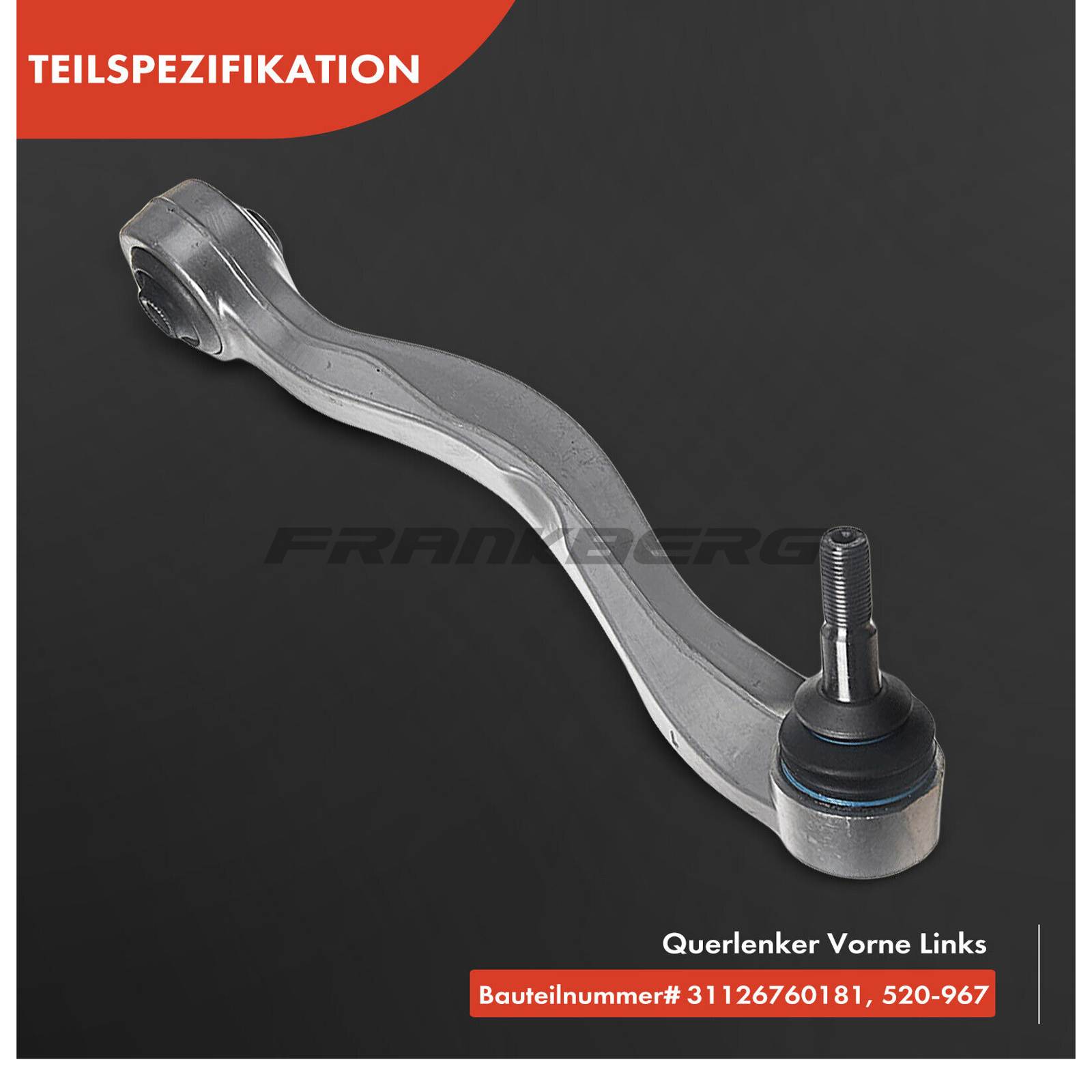Control/Trailing Arm, wheel suspension