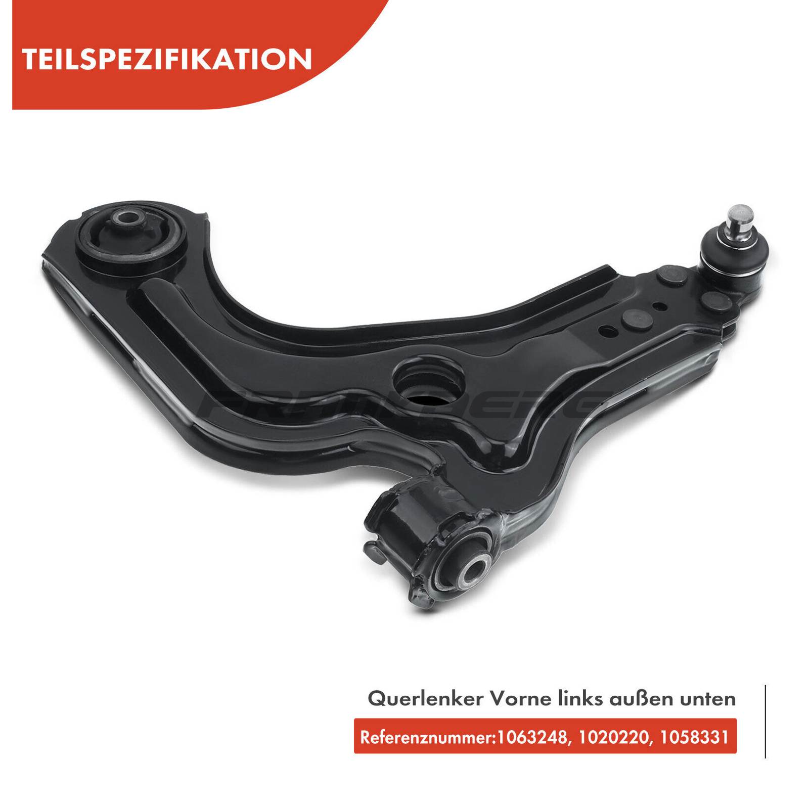 Control/Trailing Arm, wheel suspension