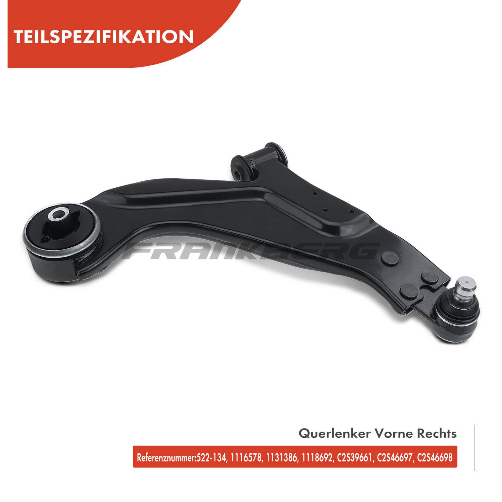 Control/Trailing Arm, wheel suspension