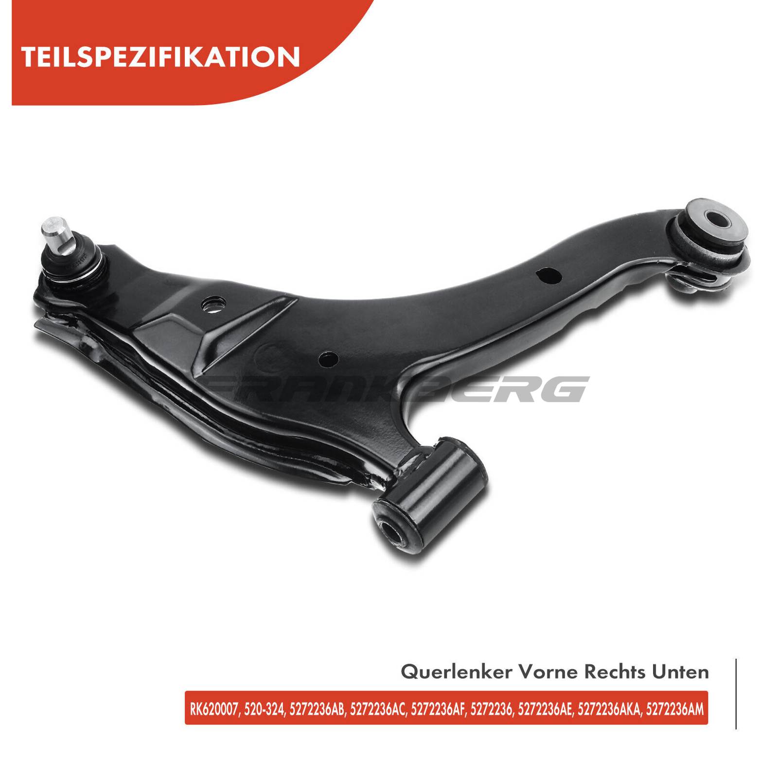 Control/Trailing Arm, wheel suspension