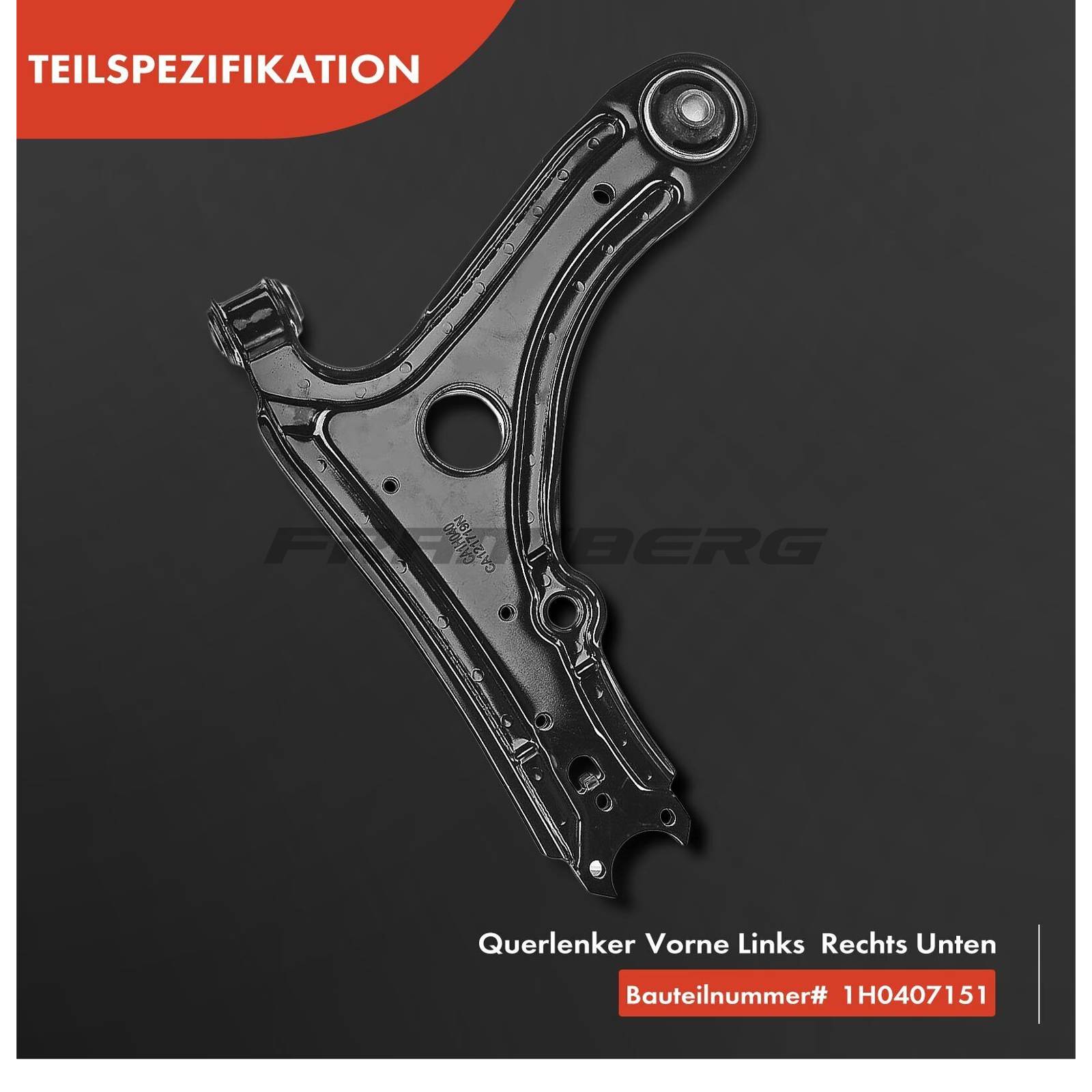 Control/Trailing Arm, wheel suspension