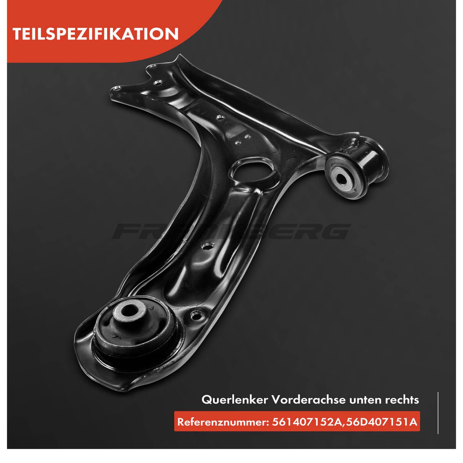 Control/Trailing Arm, wheel suspension