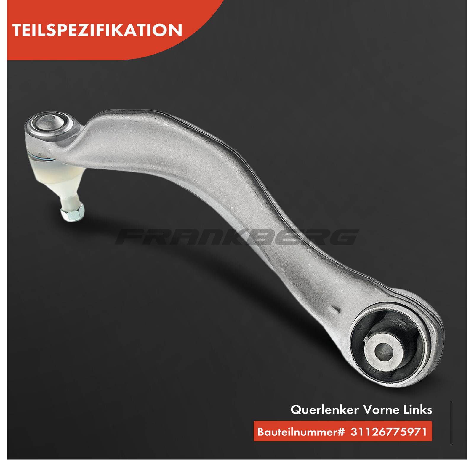 Control/Trailing Arm, wheel suspension