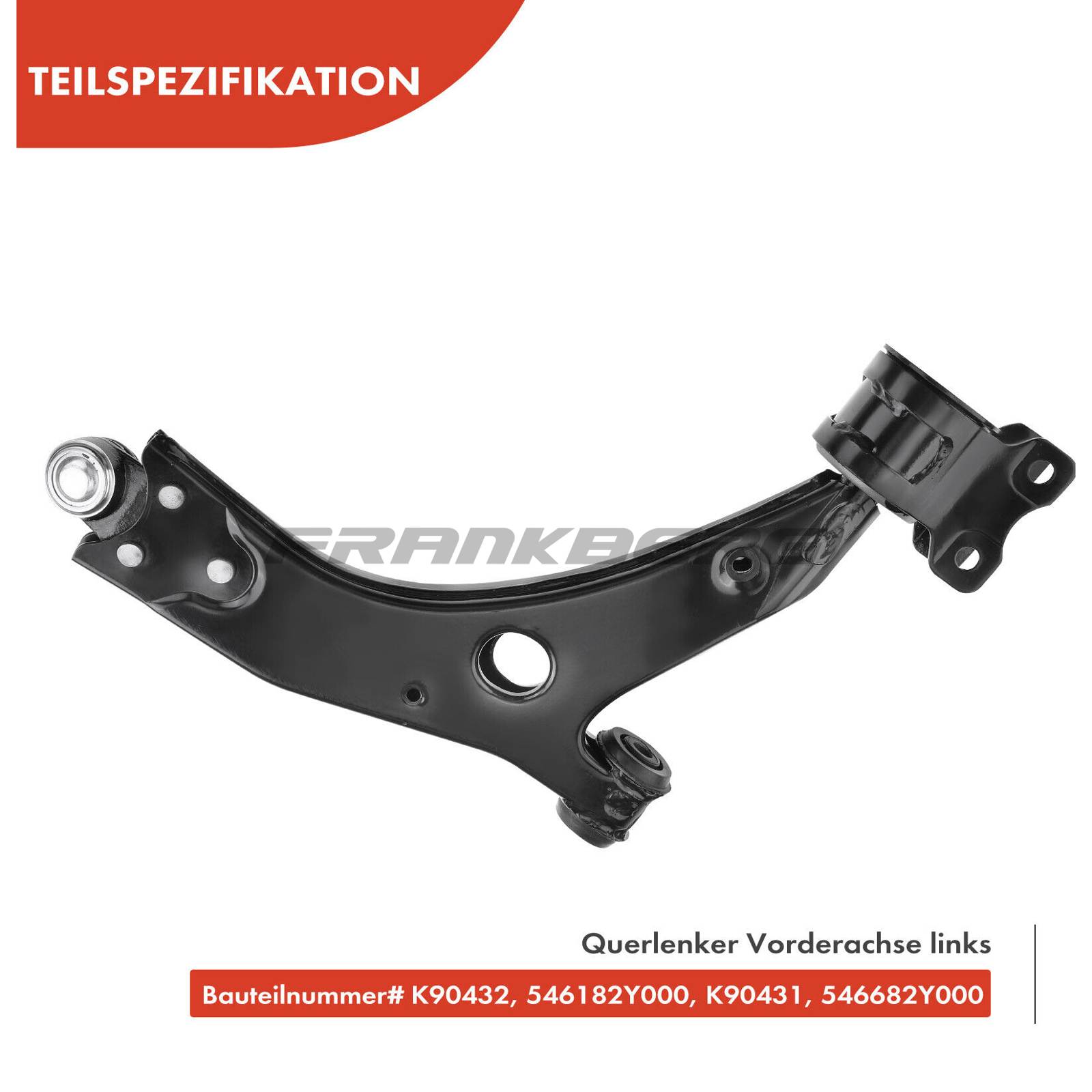 Control/Trailing Arm, wheel suspension