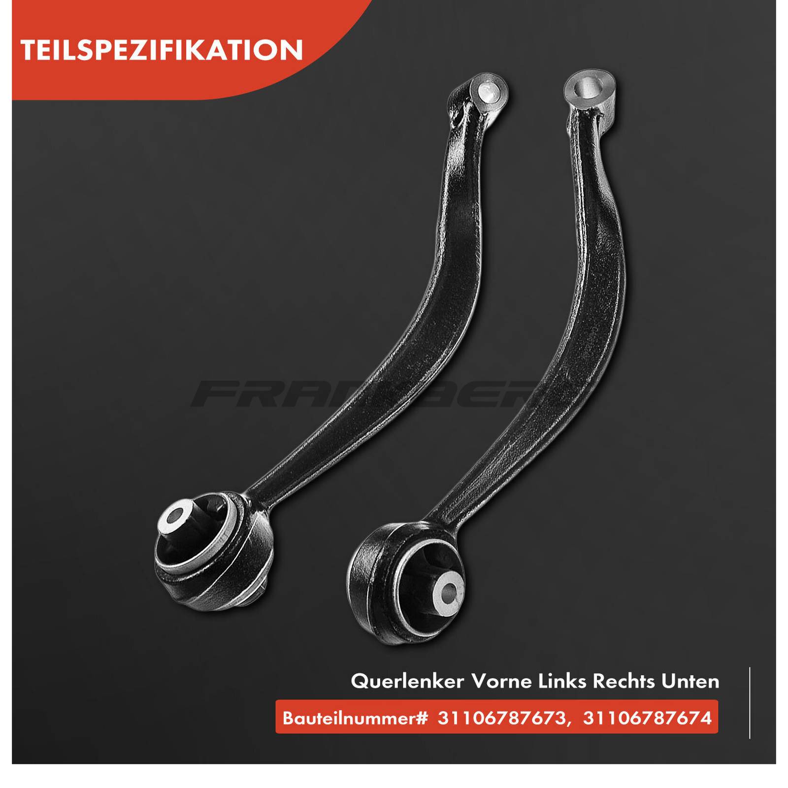 Control/Trailing Arm, wheel suspension